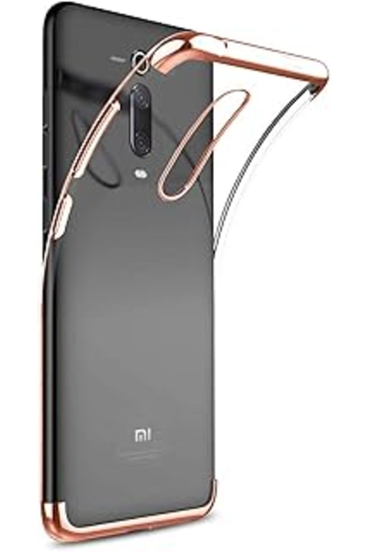 Pazarcan Caseup Redmi K20 Uyumlu Kılıf, Caseup Laser Glow Rose Gold
