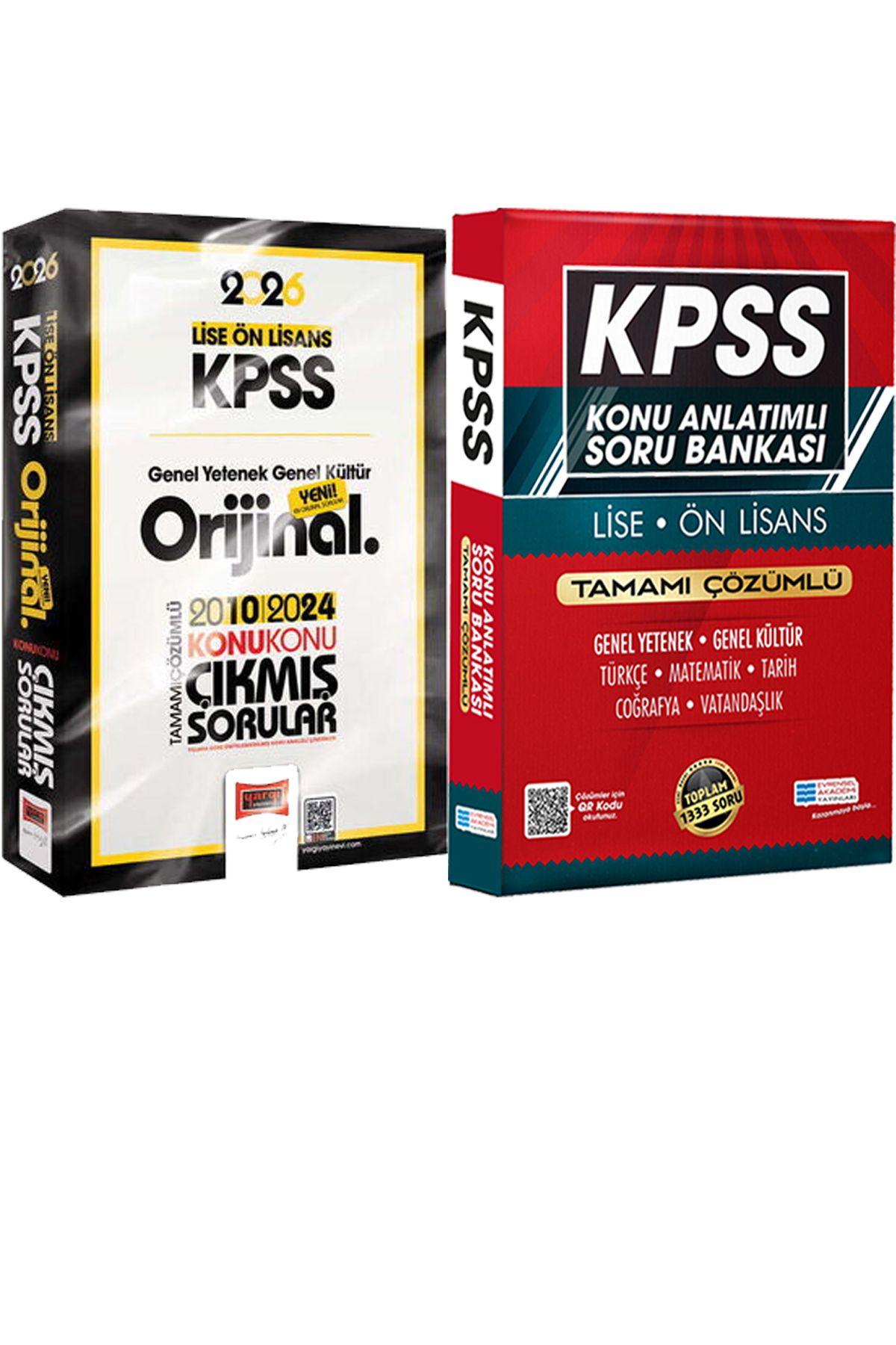 Yargı Yayınları 2026 KPSS Lise-Ön Lisans Orijinal 2010-2024 Konu Konu Çıkmış Sorular + Lise Önlisans Konu Ant. Soru