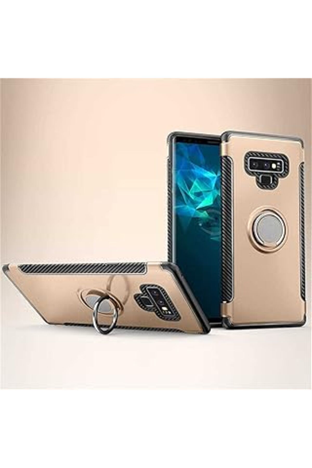 Pazarcan Zore Yuzuklu Verus Note 9 Gold Ile Uyumlu Silikon Kapak