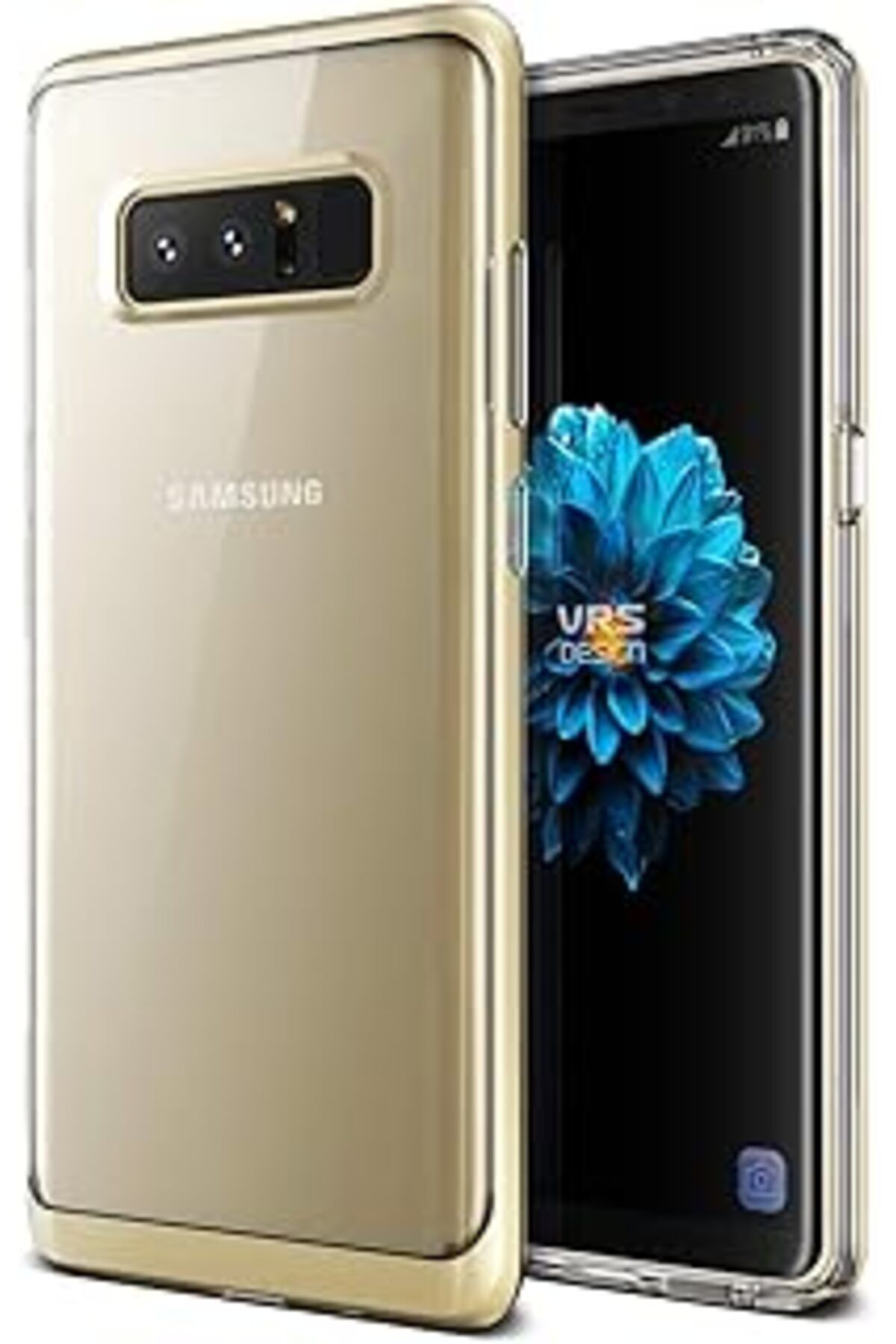 Pazarcan Vrs Design Vrs87712 Galaxy Note 8 Crystal Bumper Kılıf Shine Gold