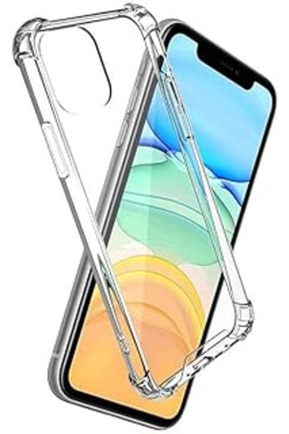 Pazarcan Anti-Shock Sert Arka Kapak Kılıf Iphone 14 Pro Max İle Uyumlu Kılıf Harika Kalıp Kesimi Clear Anti-