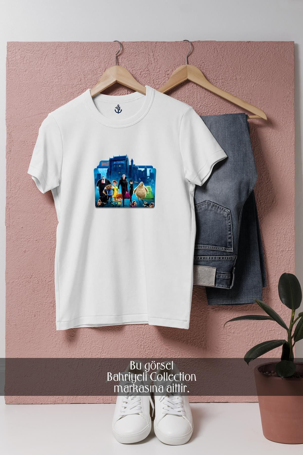 Bahriyeli Collection Oversize Hotel Transylvania Tasarımlı Unisex T-Shirt