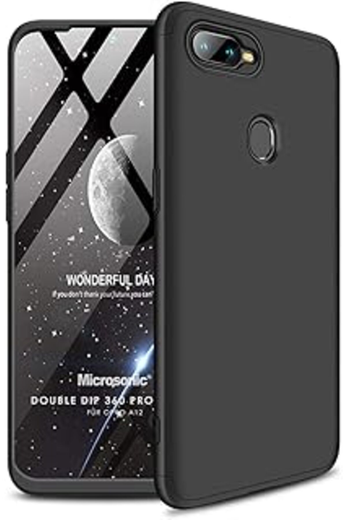 Pazarcan Microsonic A12 Kılıf Double Dip 360 Protective Siyah