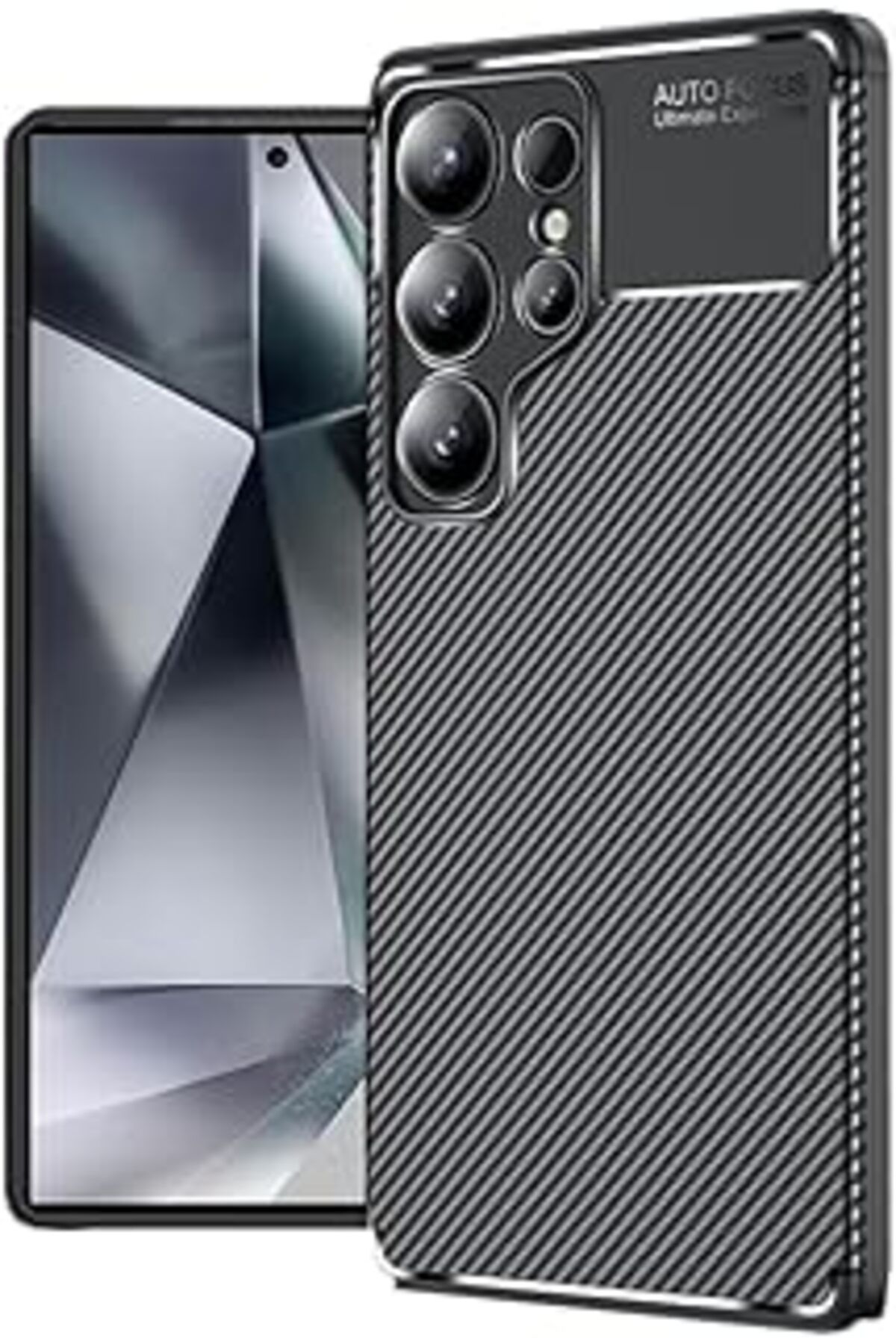 Pazarcan Zore Galaxy Uyumlu S25 Ultra Kılıf Zore Negro Silikon Kapak Siyah