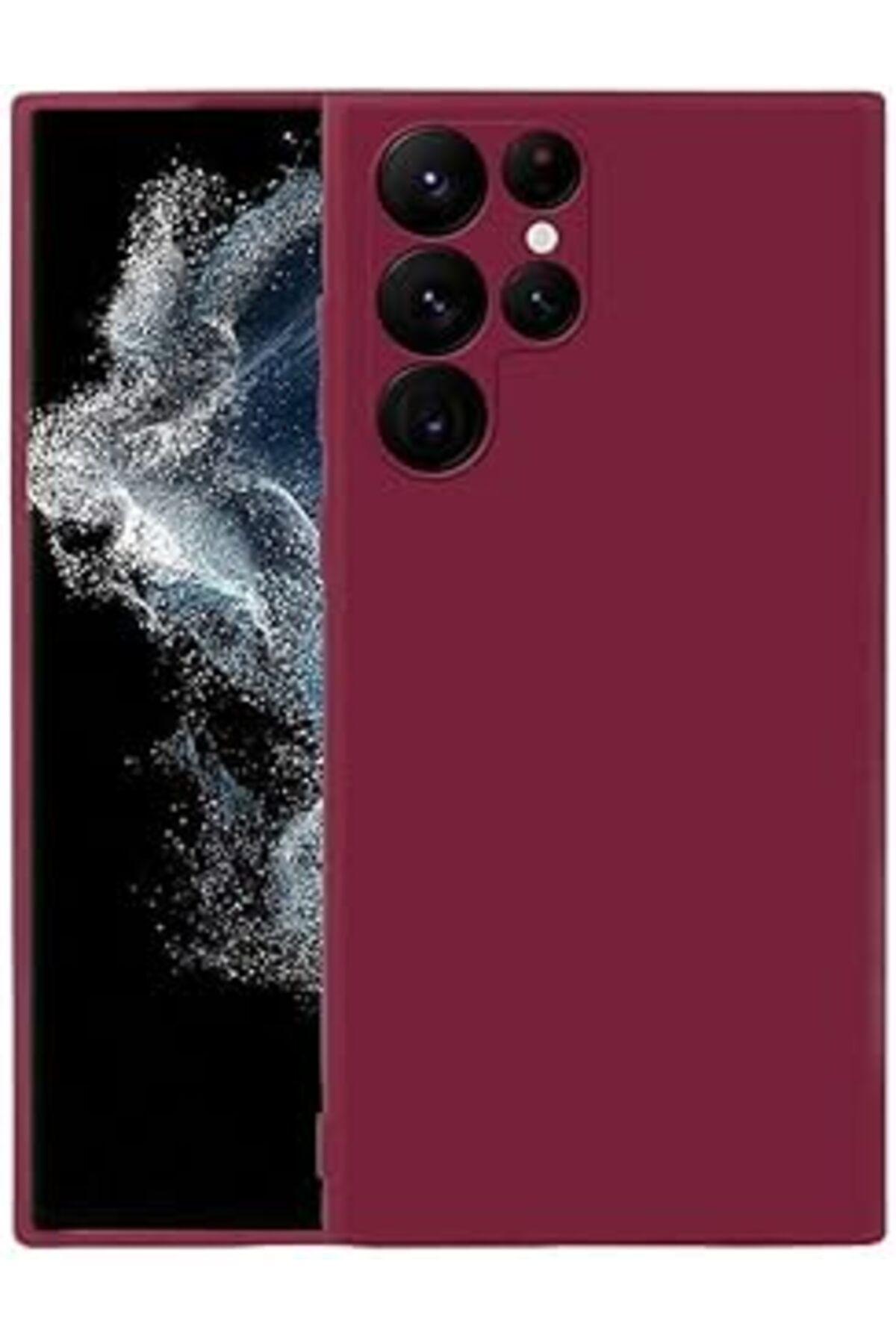 Pazarcan Zore Galaxy Ile Uyumlu S22 Ultra Kılıf Zore Mara Lansman Kapak Koyu Mor