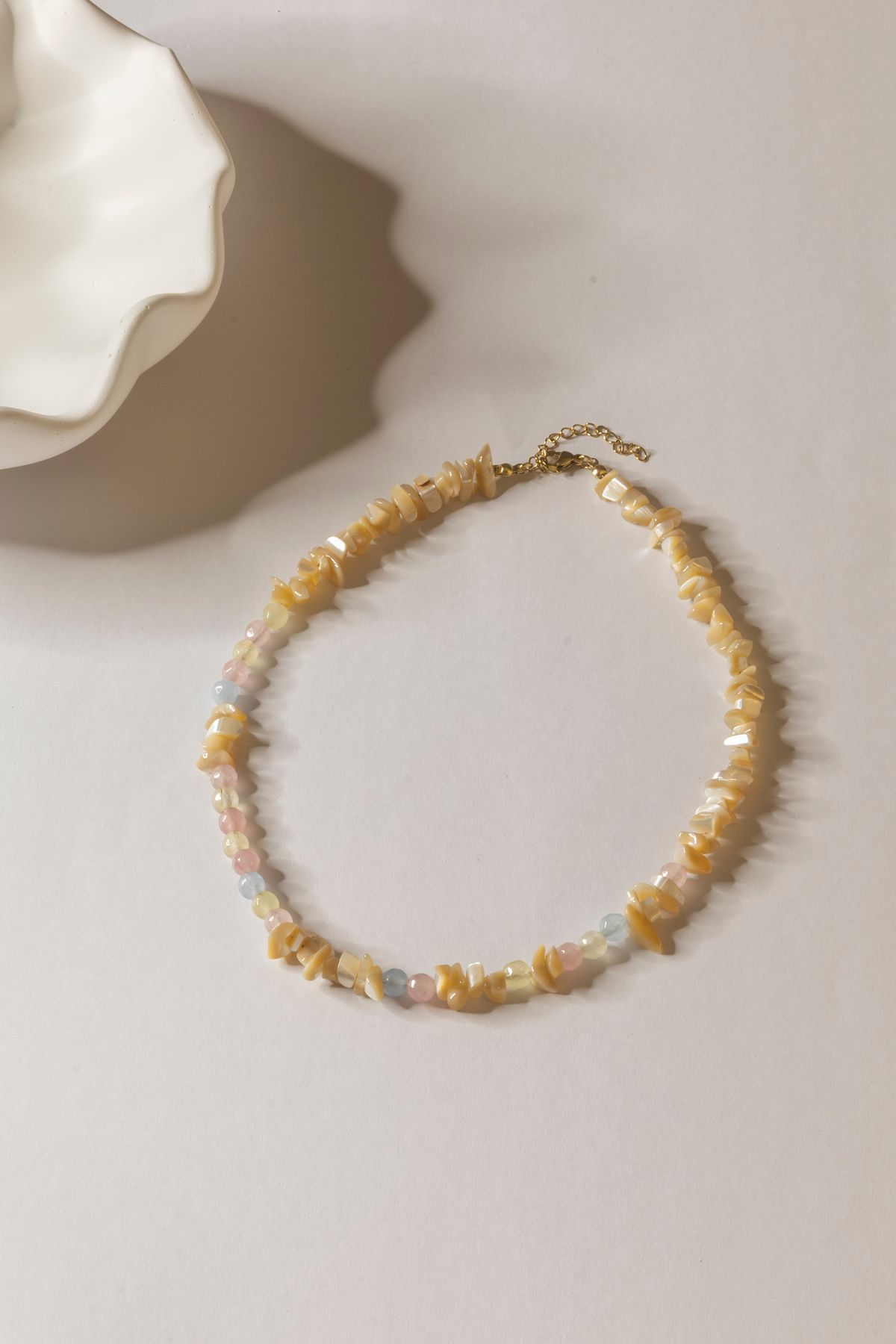 Rinacre Atelier Morganit& Doğal Taş Kolye