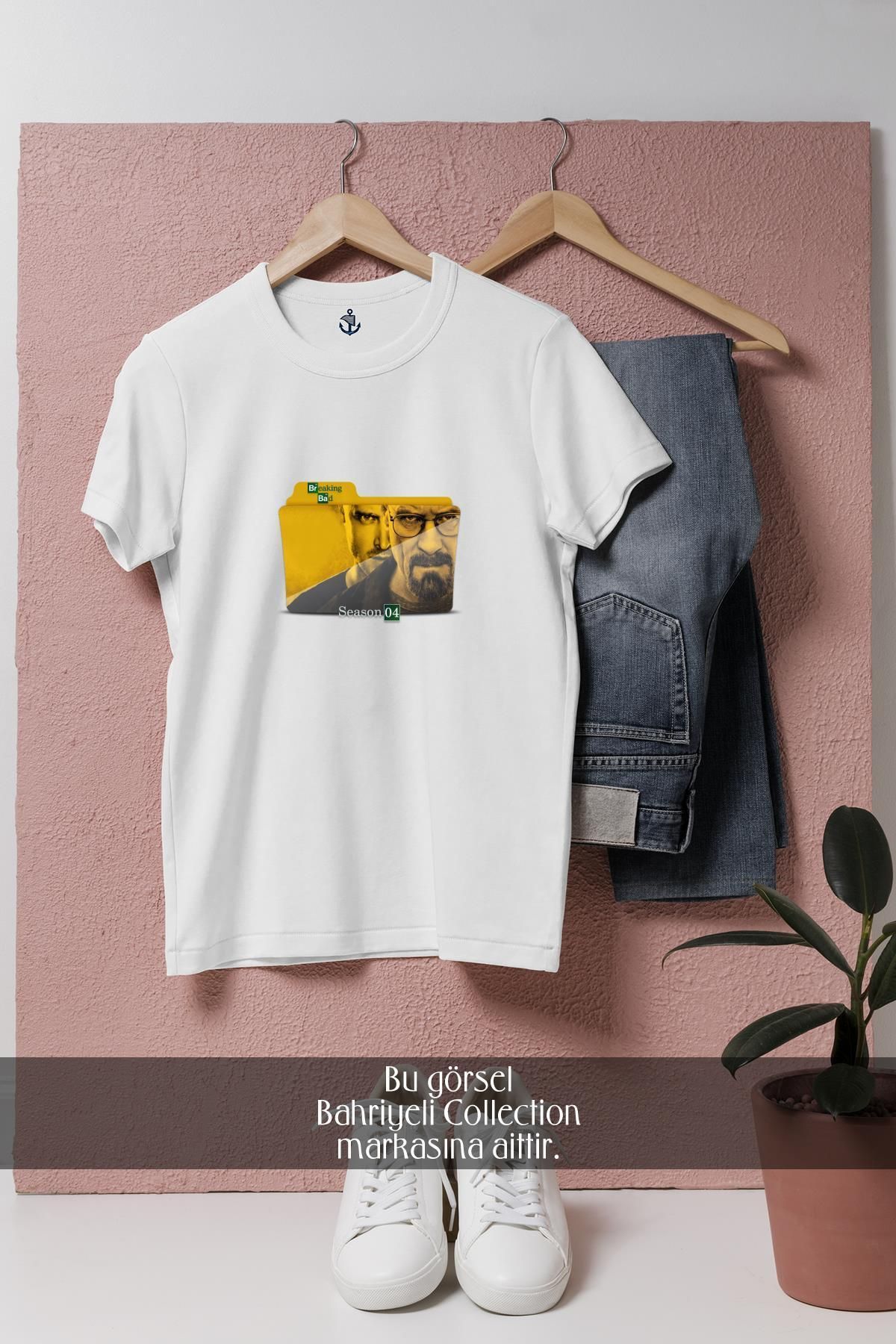 Bahriyeli Collection Oversize Breaking Bad Tv Series Tasarımlı Unisex T-Shirt