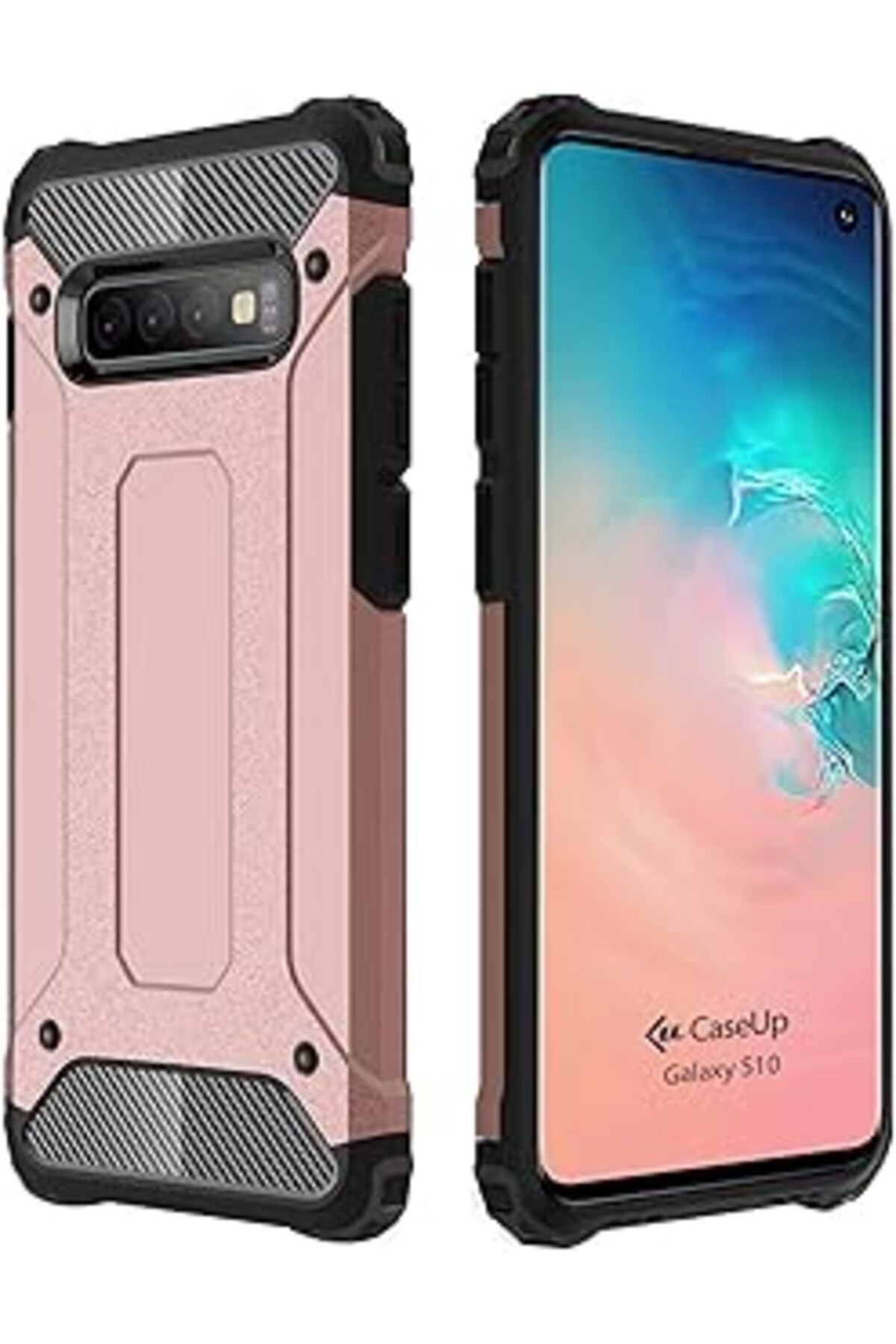 Pazarcan Caseup Galaxy S10 Uyumlu Kılıf, Caseup Tank Rose Gold