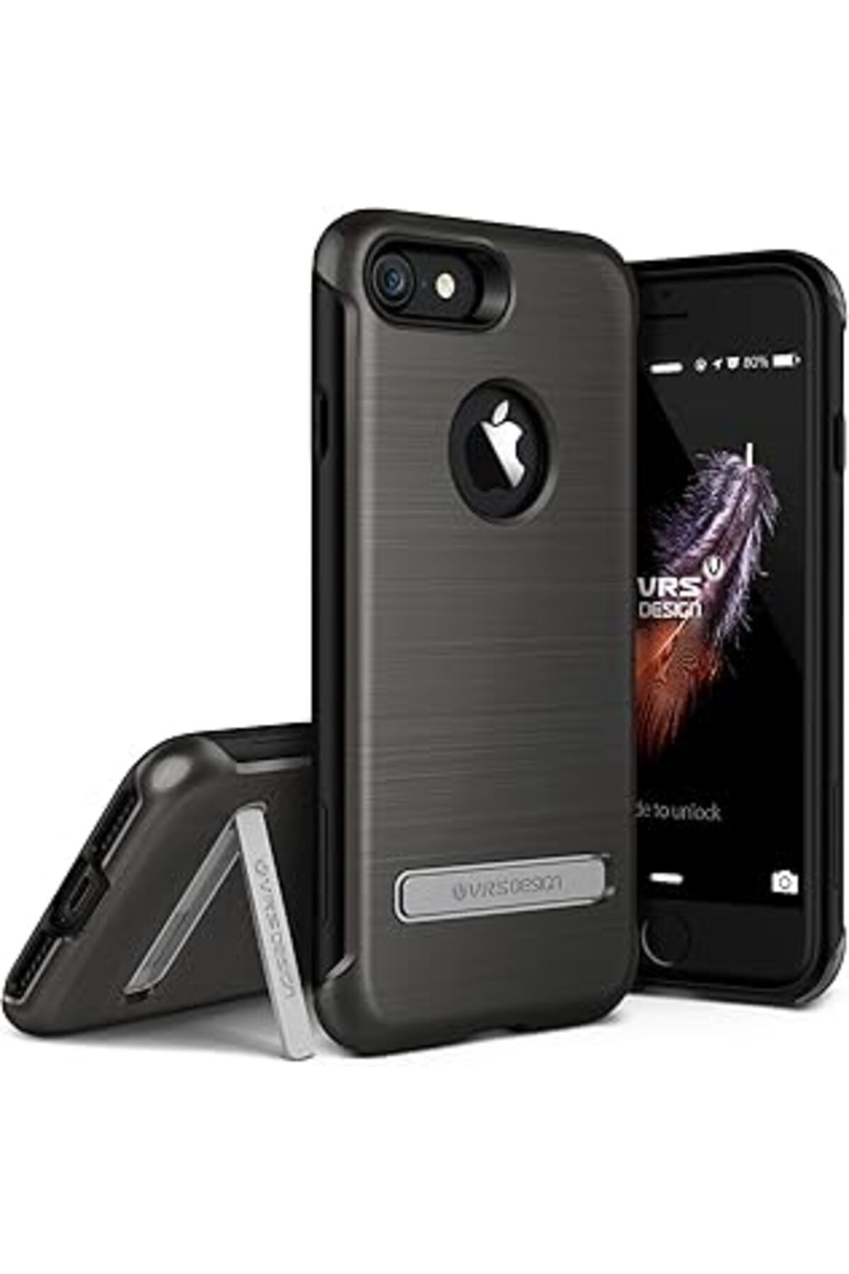Pazarcan Vrs Design Vrs84179 Vrs Iphone 7 Duo Guard Kılıf, Titanium Black