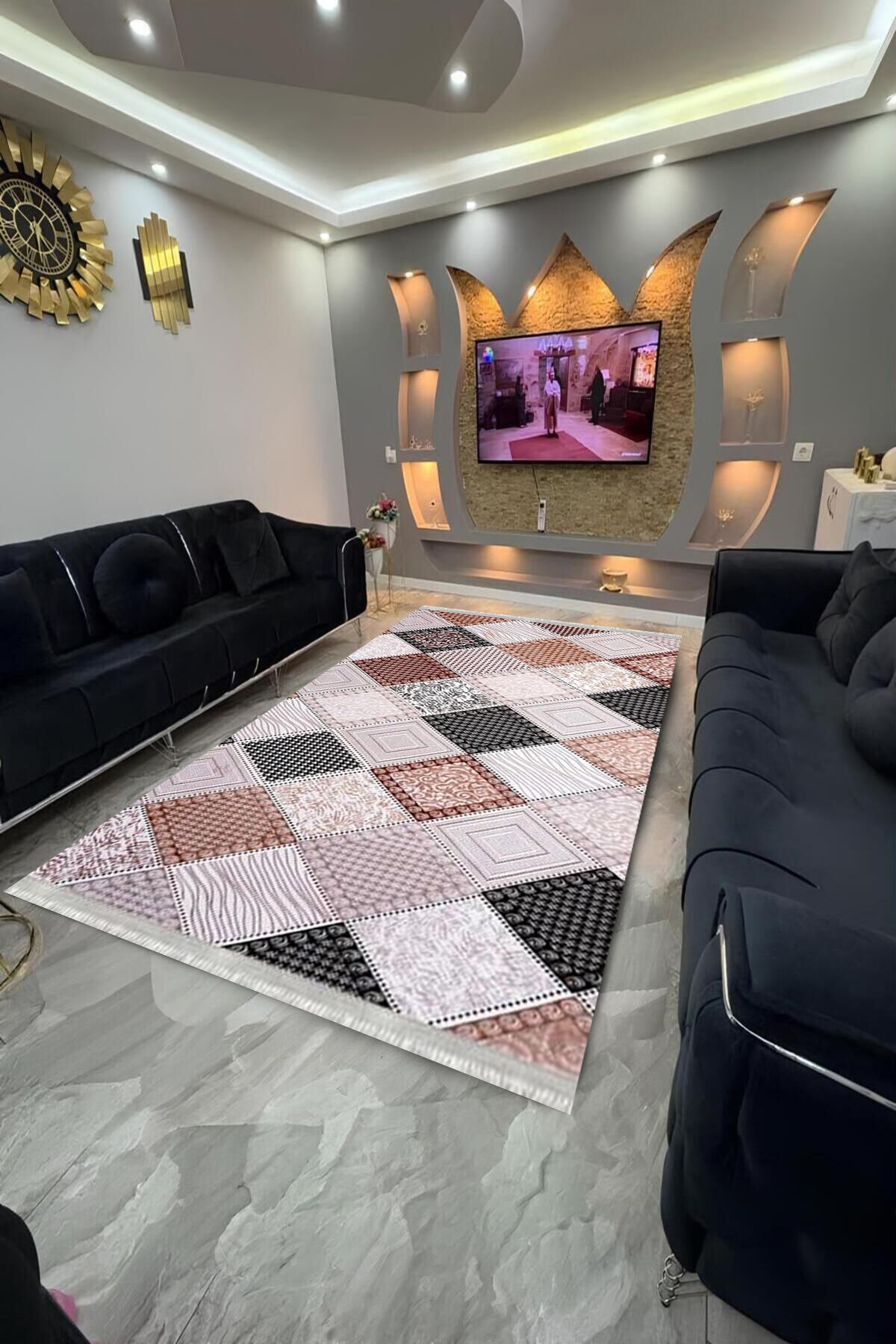 Home Dot Tabanlı yıkanabilir, leke tutmayan halı
