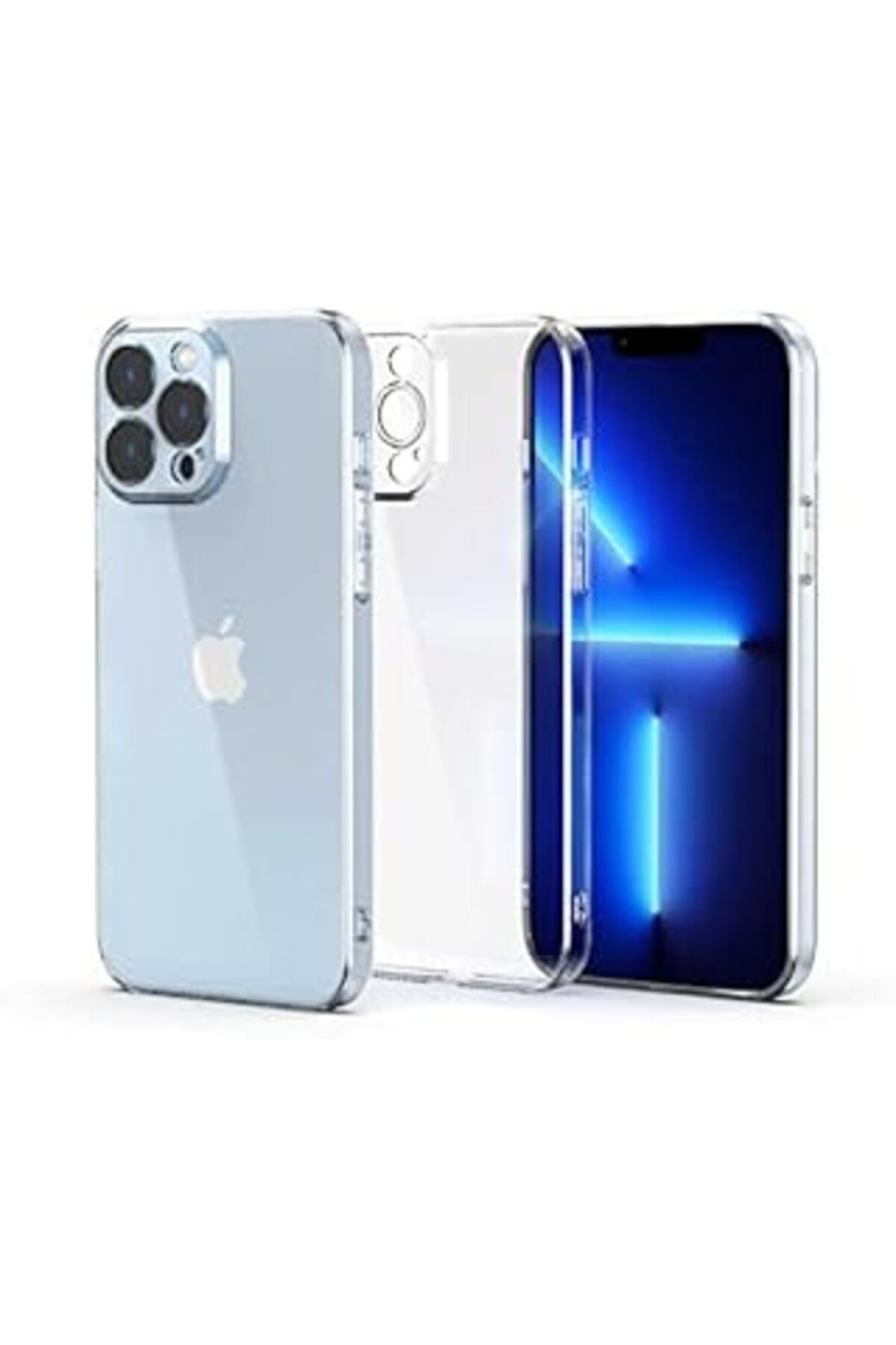 Karachil Zore Apple İle Uyumlu Iphone 13 Pro Kılıf Fizy Kapak, Renksiz