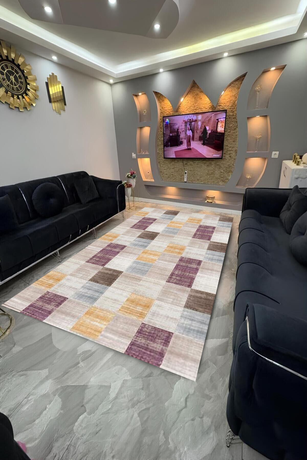 Home Dot Tabanlı yıkanabilir, leke tutmayan halı