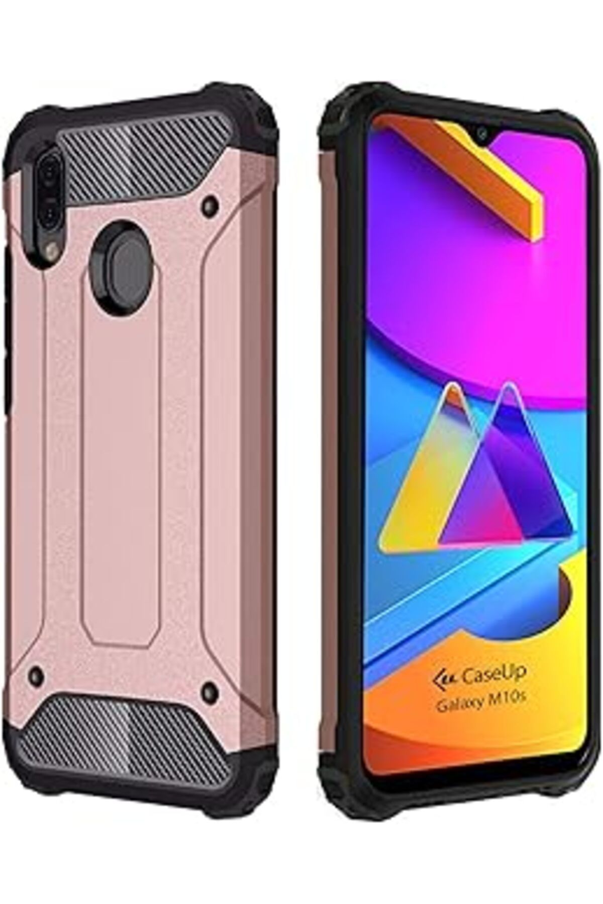 Pazarcan Caseup Galaxy M10S Uyumlu Kılıf, Caseup Tank Rose Gold