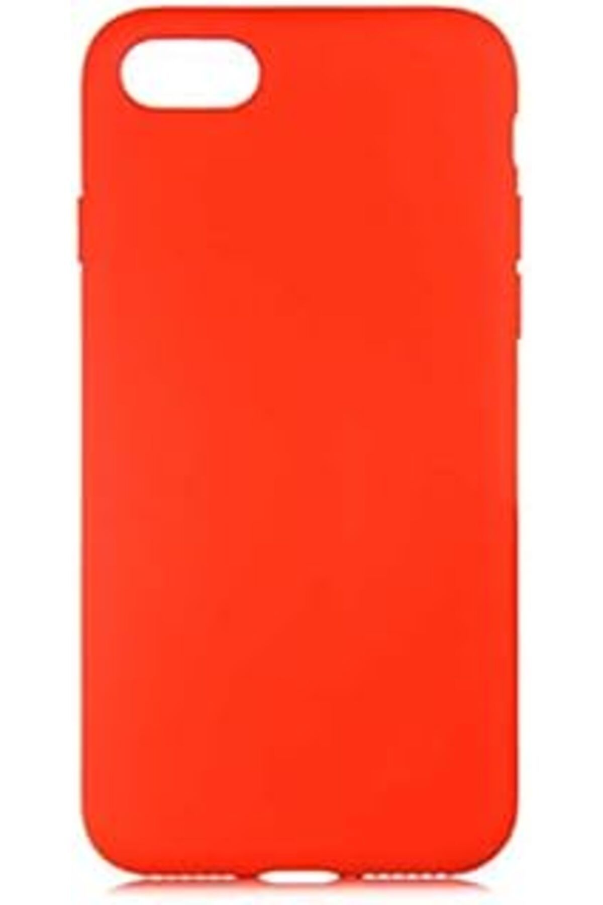 Pazarcan Iphone 6 Plus / 6S Plus Uyumlu Mat Yumuşak Silikon Kılıf (Kırmızı)