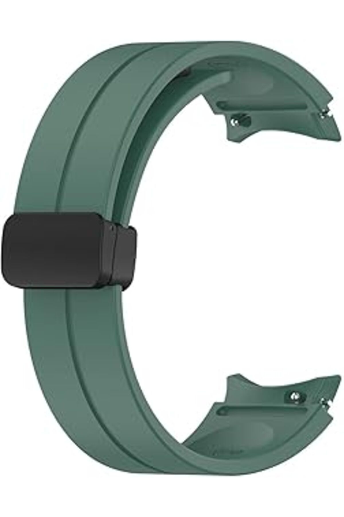 Pazarcan Microsonic Samsung Galaxy Watch 5 44mm Kordon Ribbon Line Yeşil