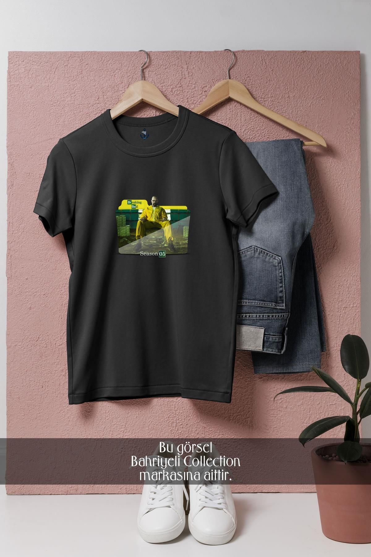Bahriyeli Collection Oversize Breaking Bad Season Tasarımlı Unisex T-Shirt