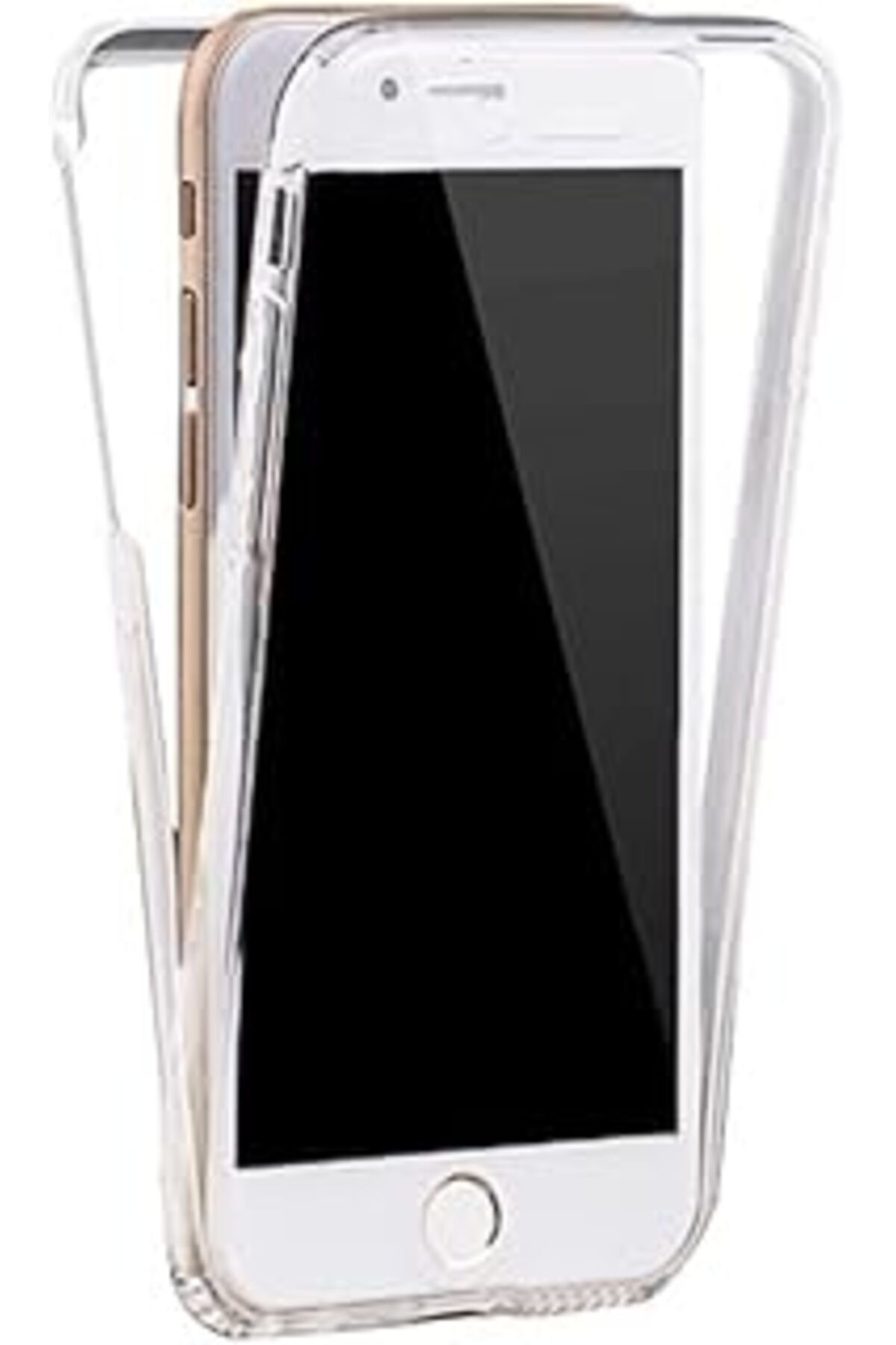 Pazarcan Teknomoda İphone 6 Plus Uyumlu Kılıf 360 Şeffaf Ön Arka Silikon Kmp