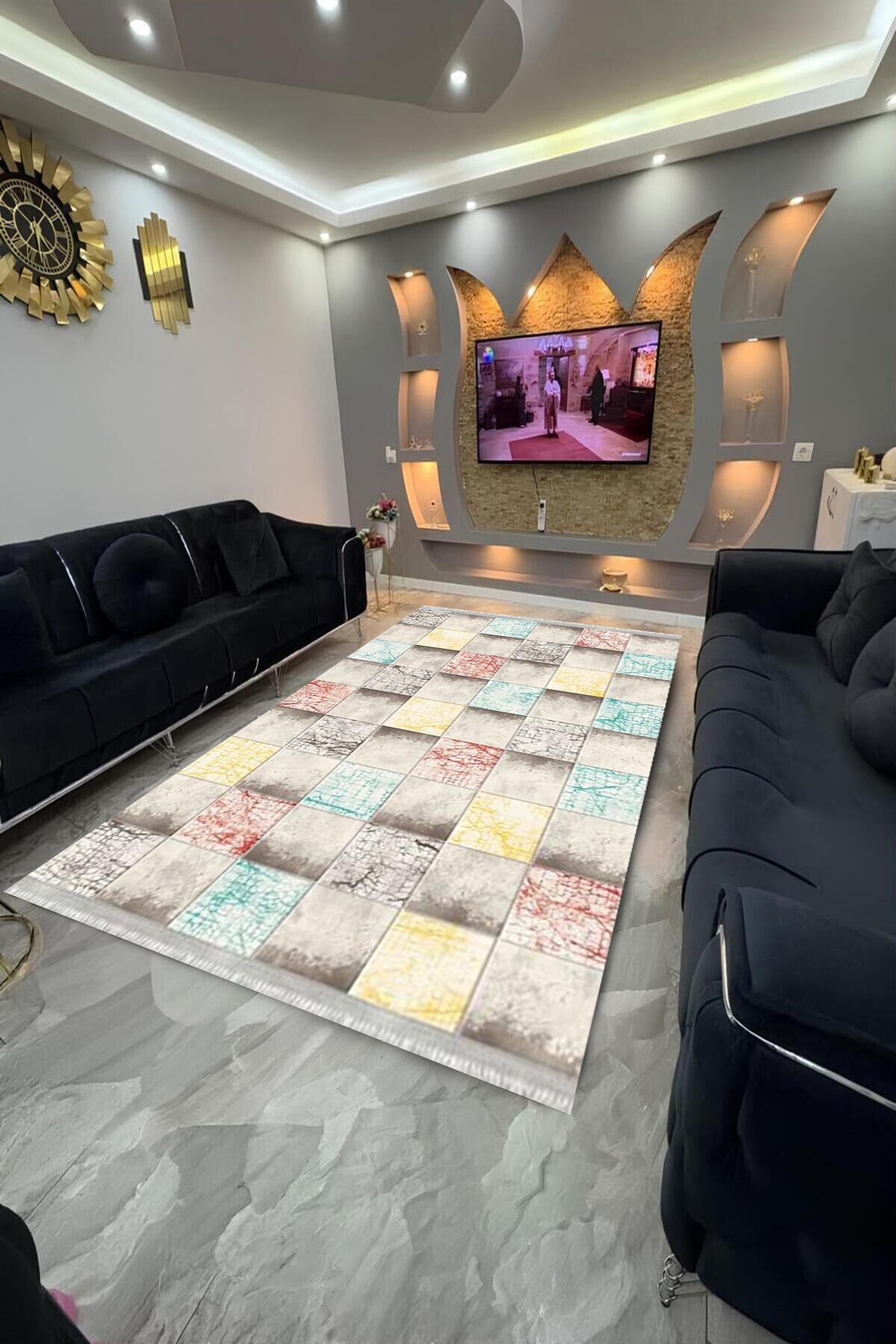 Home Dot Tabanlı yıkanabilir, leke tutmayan halı