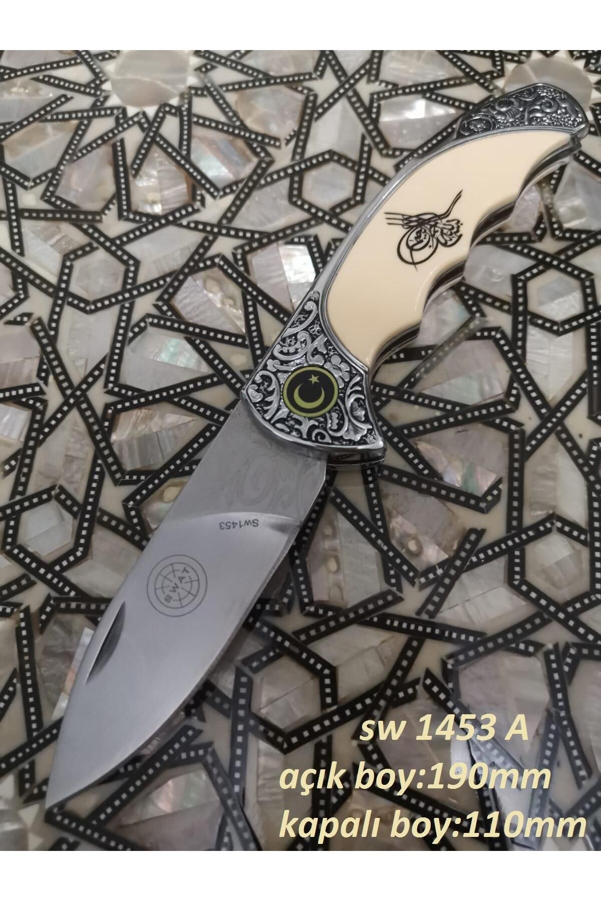 Fixport Sw-1453-A Osmanlı Armalı İşlemeli Çakı