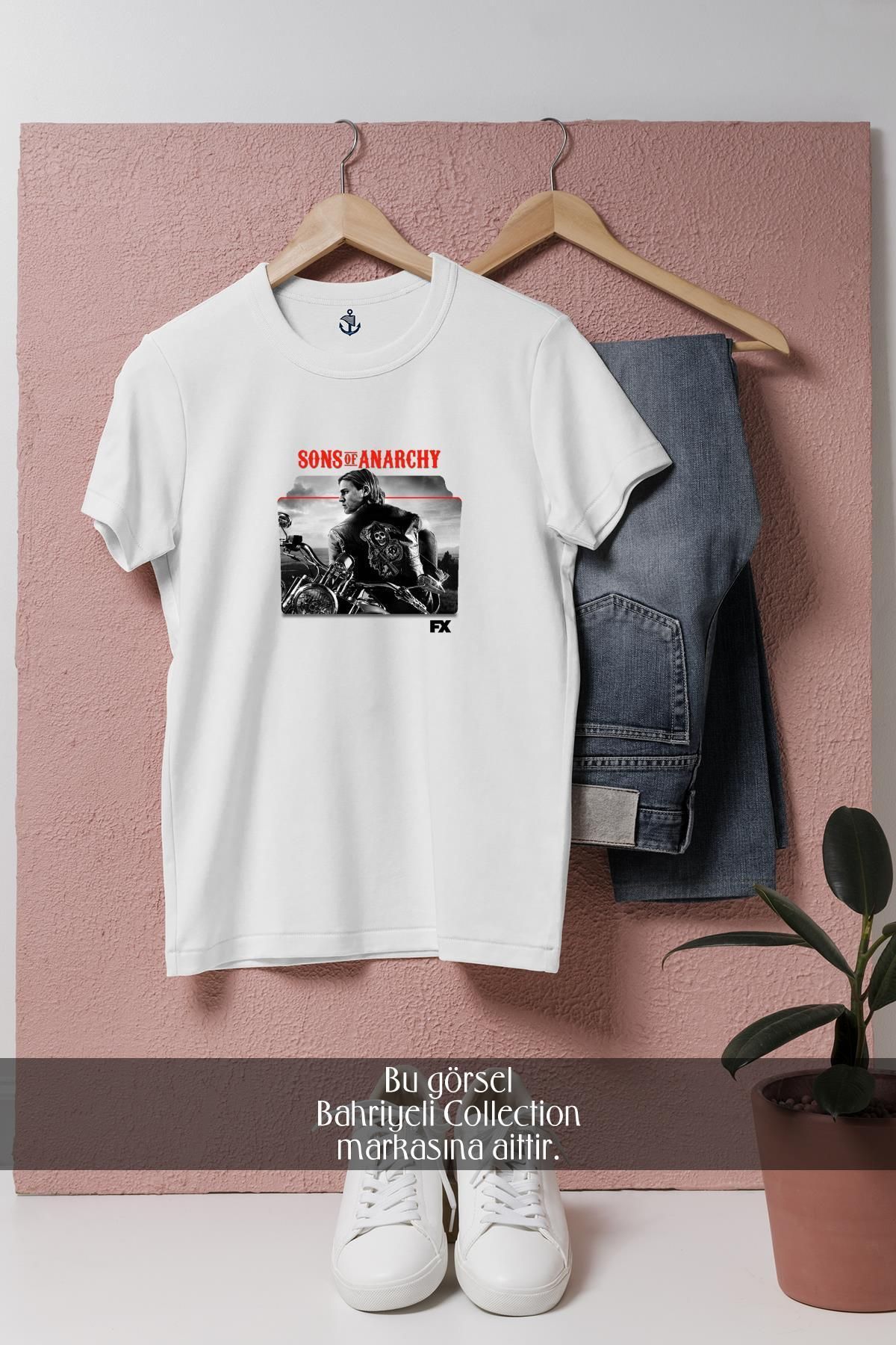 Bahriyeli Collection Oversize Sons Of Anarchy Series Tasarımlı Unisex T-Shirt