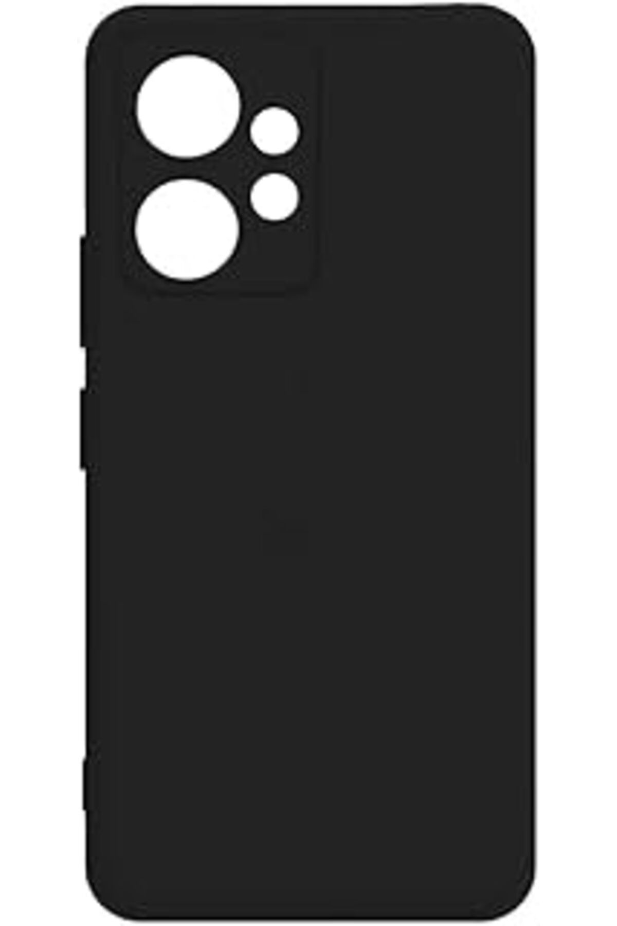 Pazarcan Redmi Note 12 4G İle Uyumlu Z-Biye Tron Silikon Kılıf Tam Koruma Arka Kapak Siyah Renk