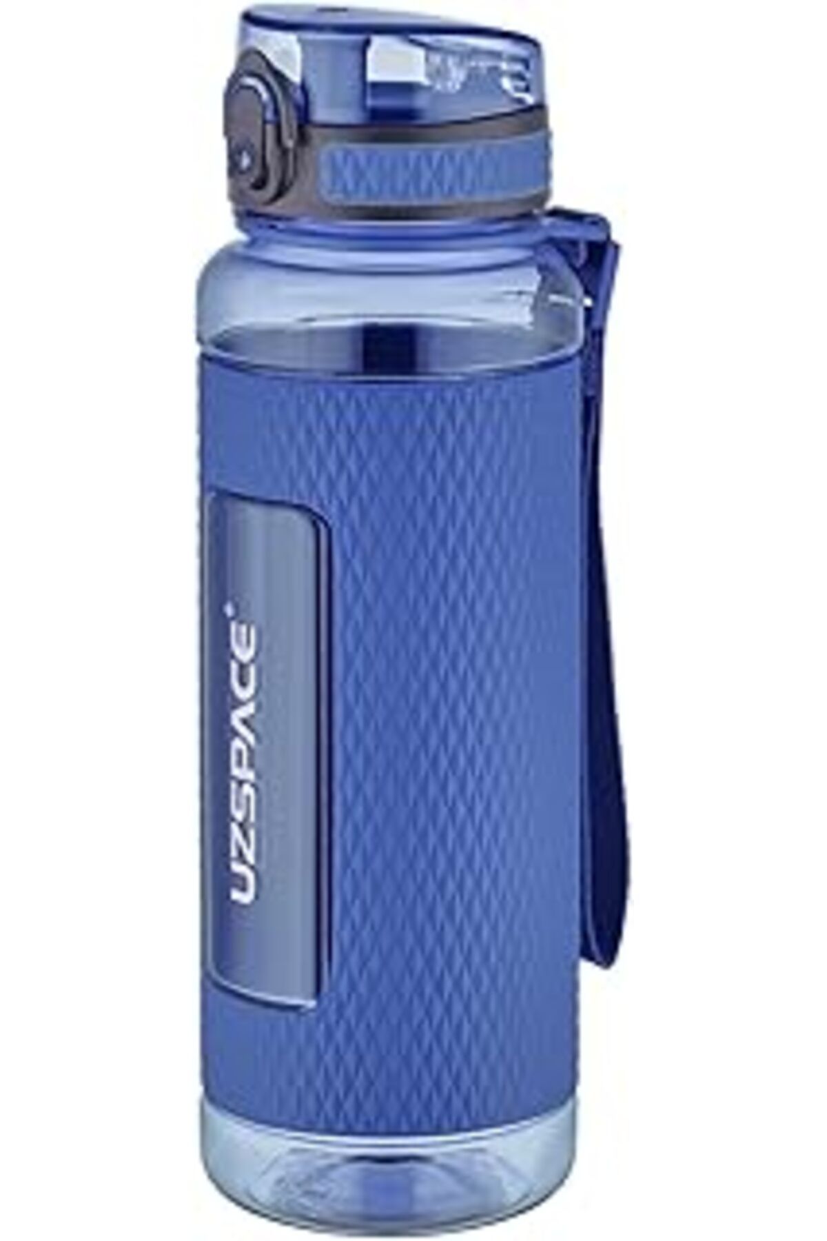 Qedii Uzspace Fiftyfifty 1100Ml -Mega Büyük Boy- Tritan Su Matarası Silikon Korumalı Kaydırmaz Gövde Laci