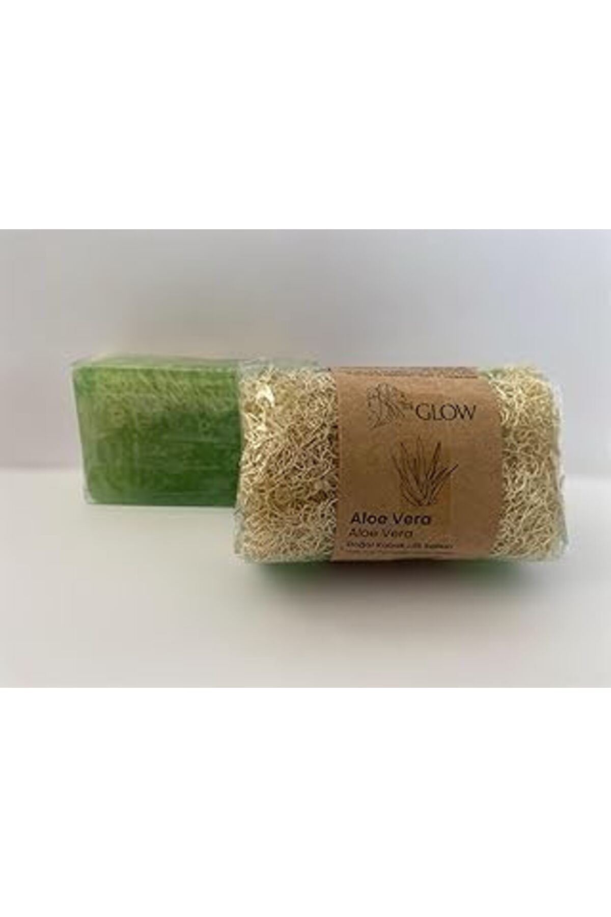 Qedii Miglow Doğal Kabak Lifli Aloe Vera Sabunu, Masaj Etkili, Bitkisel Özler İçeren, 120Gr