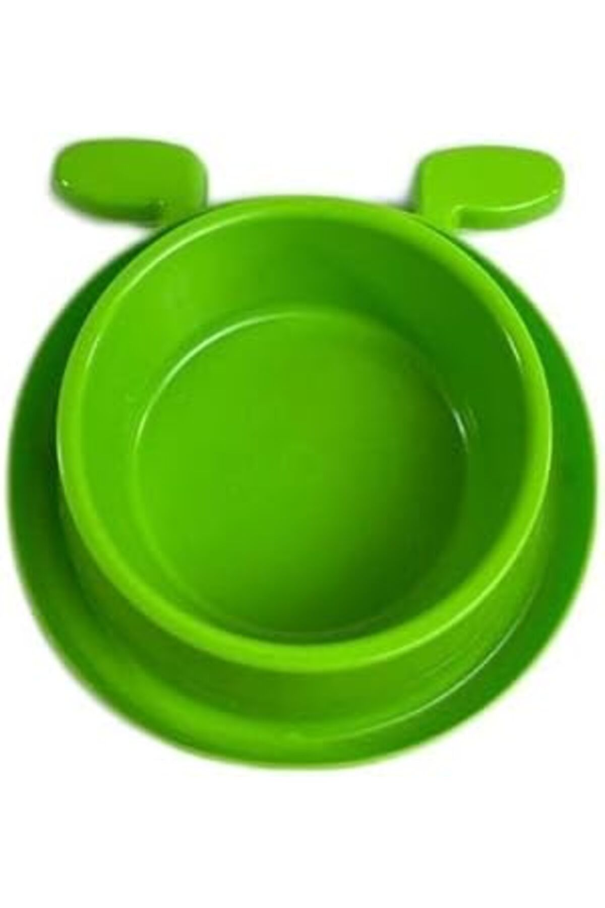 Qedii Miapet Plastik Köpek Kulaklı Mama Ve Su Kabı 400 ml Yeşil
