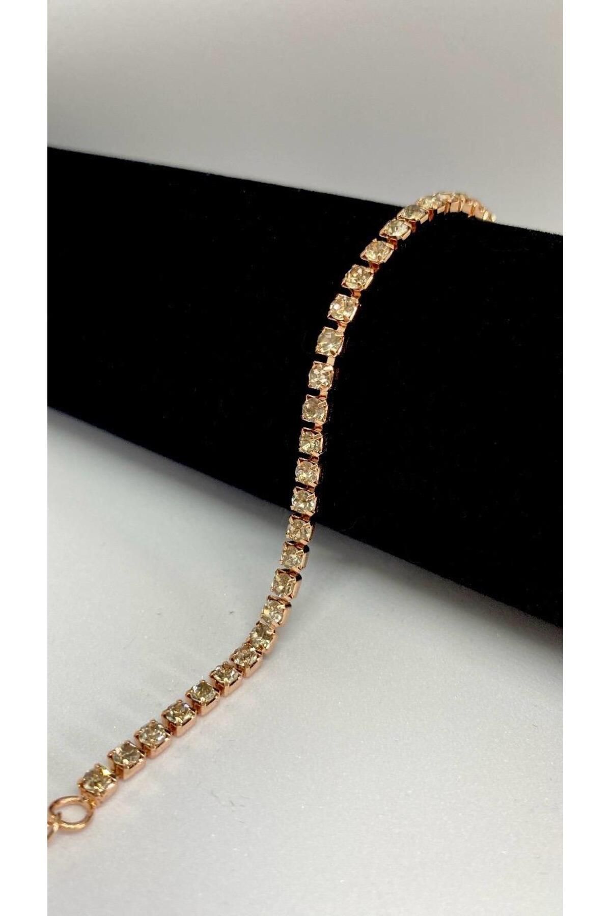 Axuu Collection Gold Renk Su Yolu Bileklik Her Ölçüye Uygundur