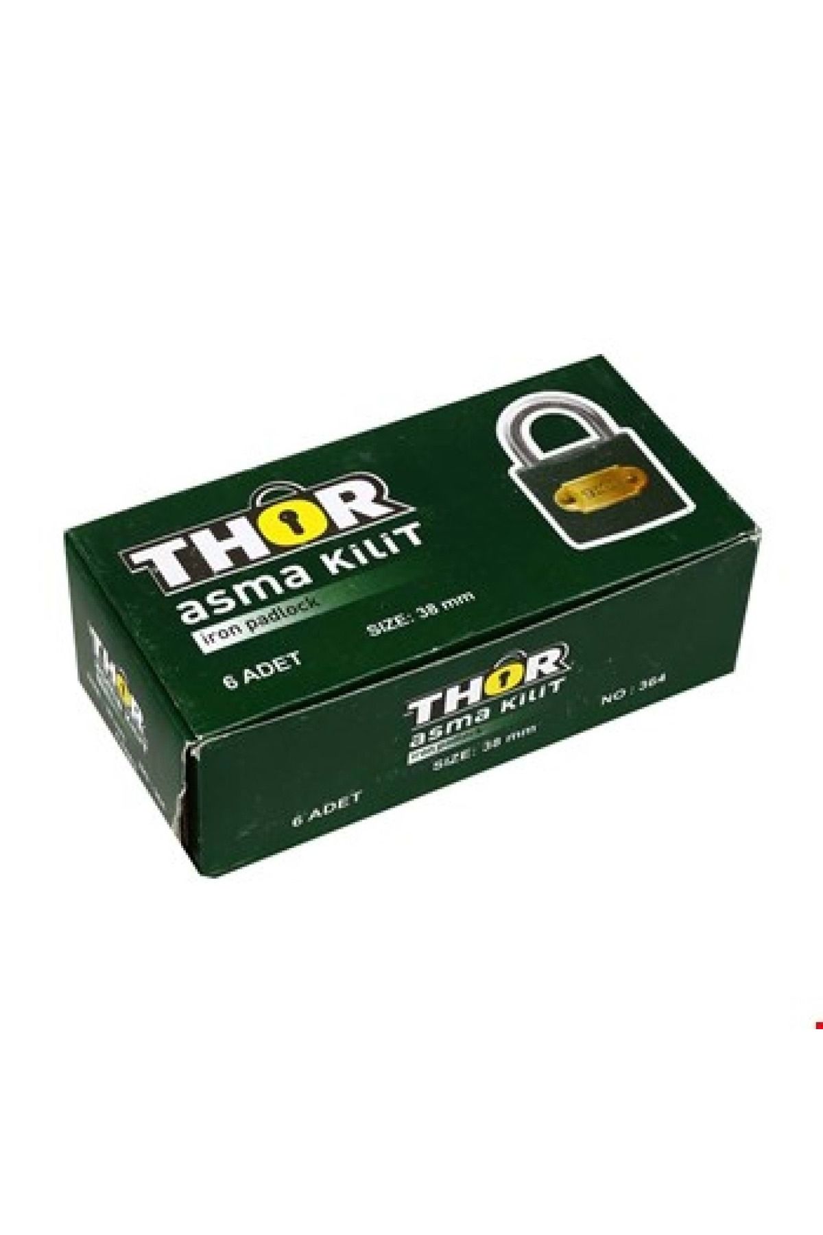 KANDİLLER THOR ASMA KİLİT GRİ KISA 38MM