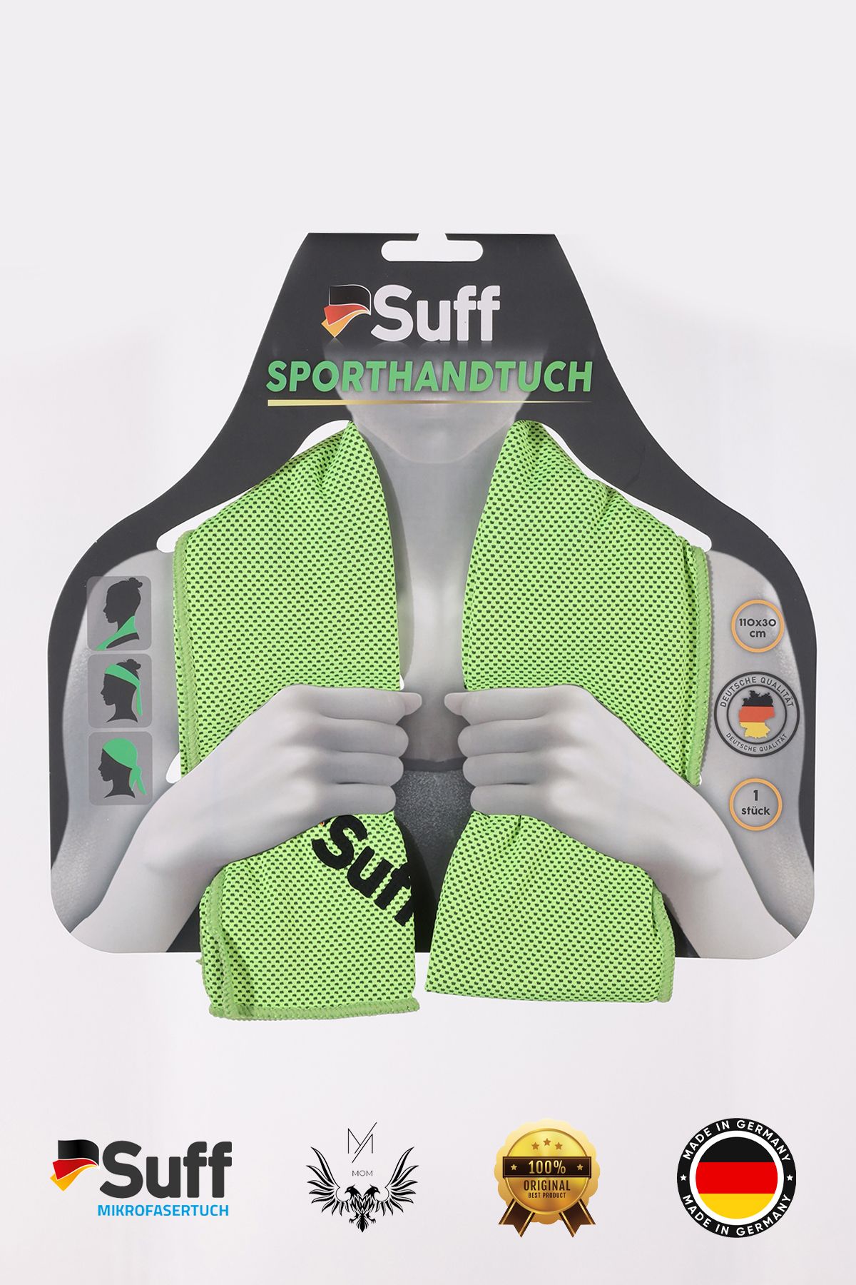 Suff Sporcu Soğutma Havlusu 110x30cm Süper Emici Şok Kuruma (1 ADET)