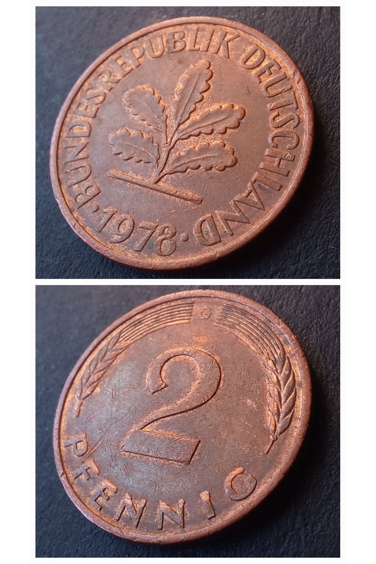 escoines koleksiyon 399636861c6f532058 1978 Almanya 2Pfennig ÇÇT+ Eski yabancı madeni para