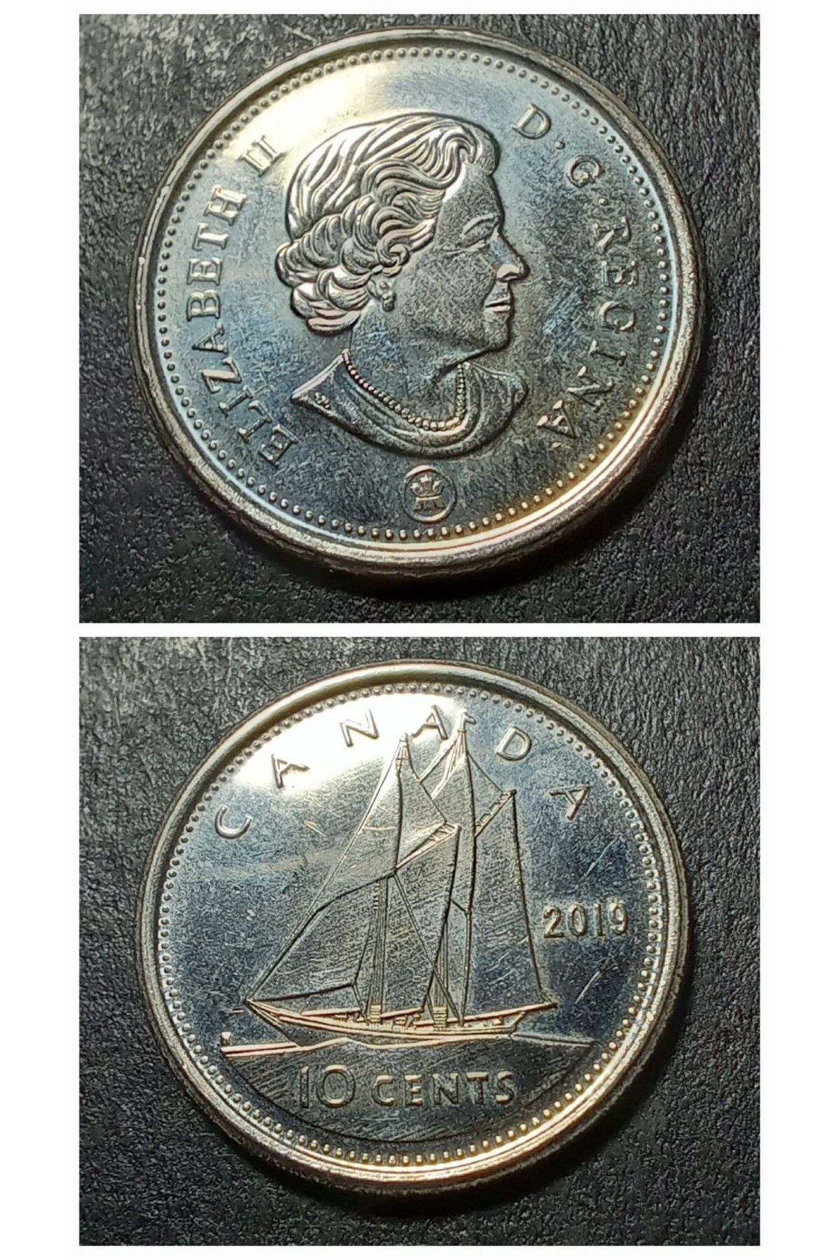 escoines koleksiyon 399636861c1b10e2db 2019 Kanada 10cent ÇA eski yabancı madeni para