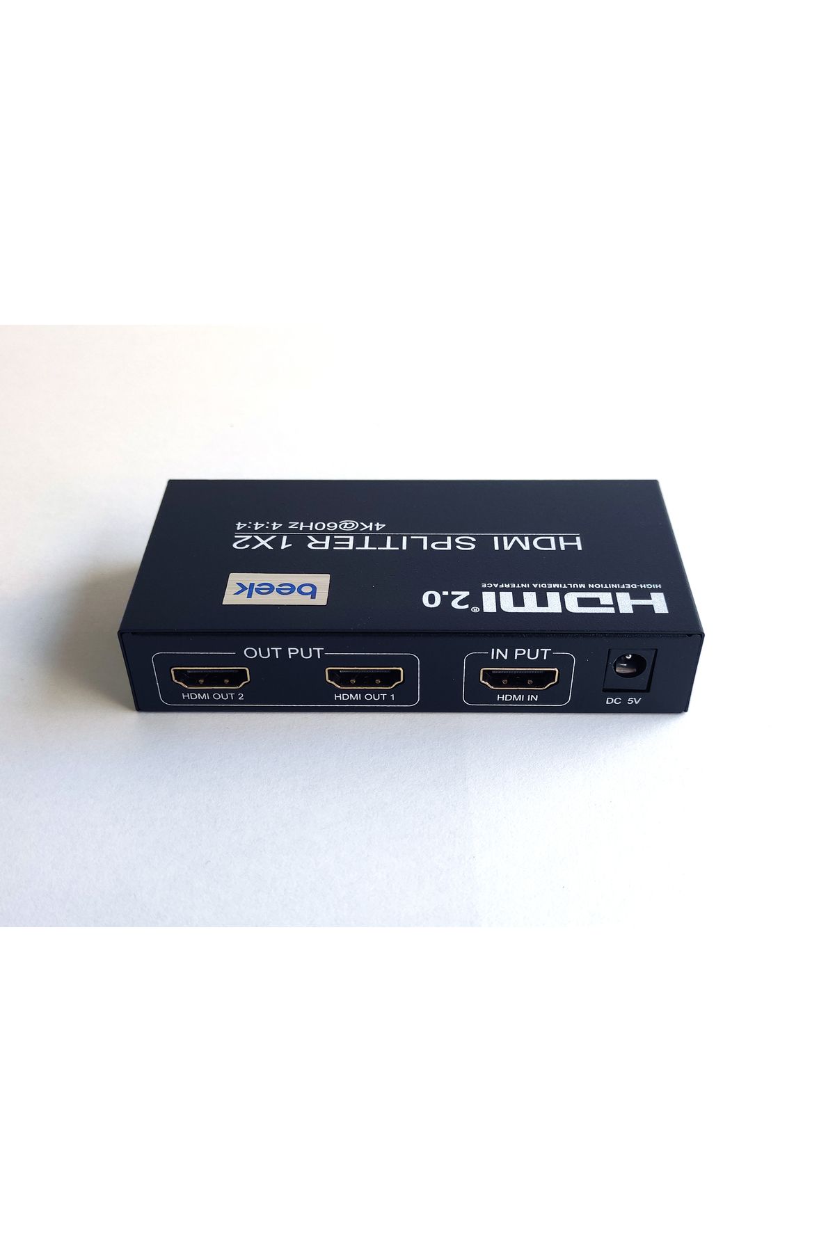 evimdeyokyok Beek 2 Port 4K HDMI Çoklayıcı, HDMI 2.0, HDCP 2.3, 4K60Hz, 1080P 60Hz<br> Beek 2 Port 4K HDMI