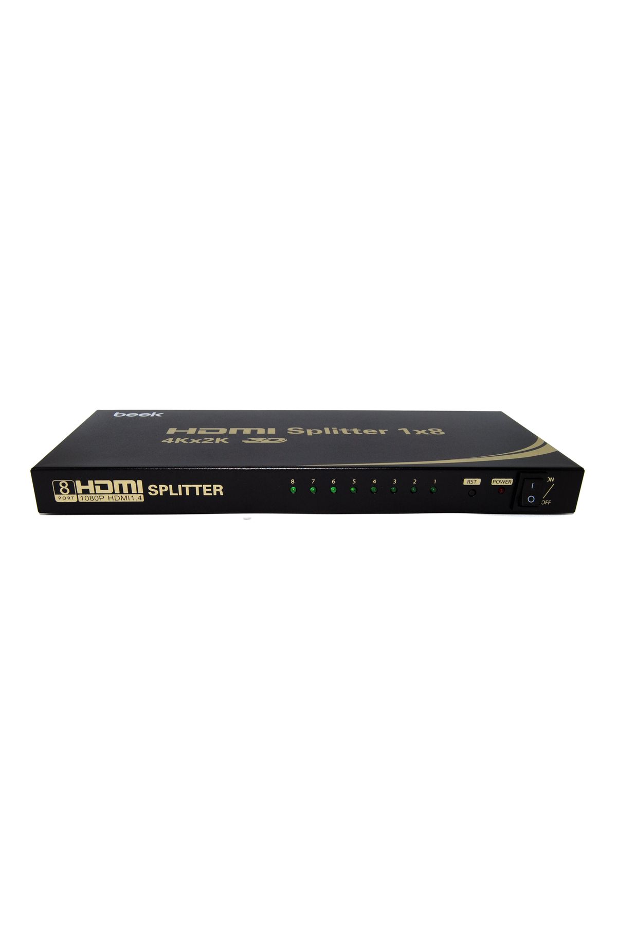 evimdeyokyok Beek 8 Port HDMI Çoklayıcı, HDMI 1.4, 1080P@60Hz, 4K@30Hz<br> Beek HDMI Splitter 8 Port, HDMI