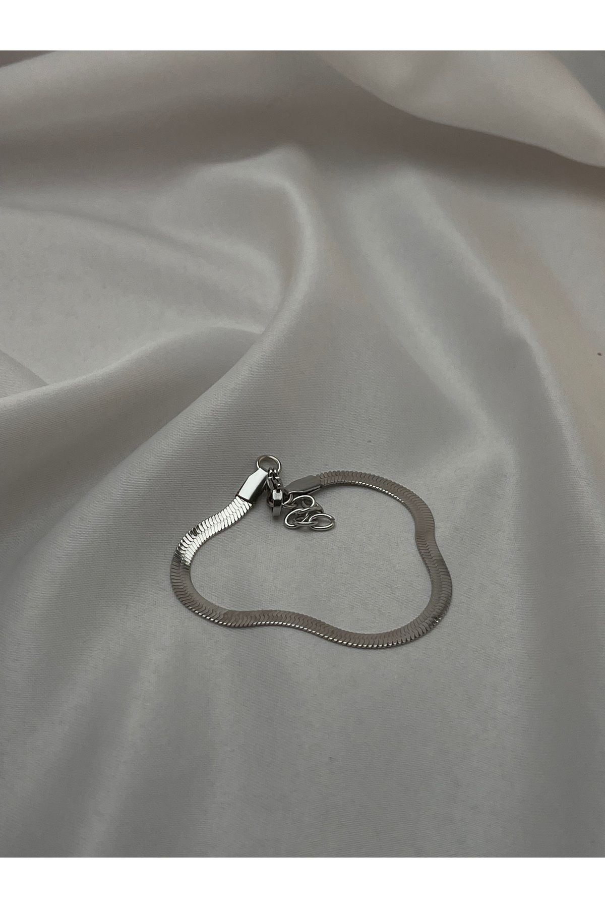 Butik Erkek İtalyan Zincir Modeli Çelik Bileklik / Unisex