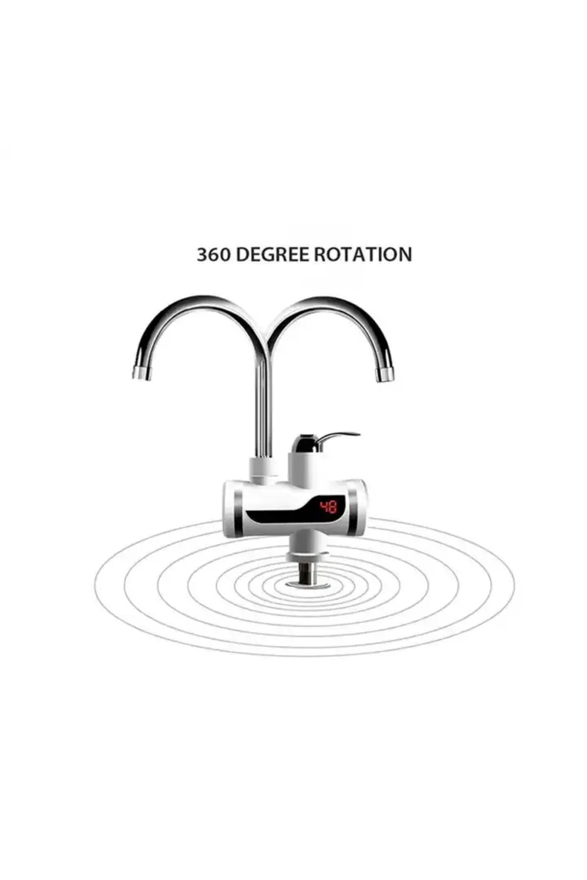 Generic-Electric faucet for instant water heating, sink mounting, power 3000W, max temperature 60°C 5