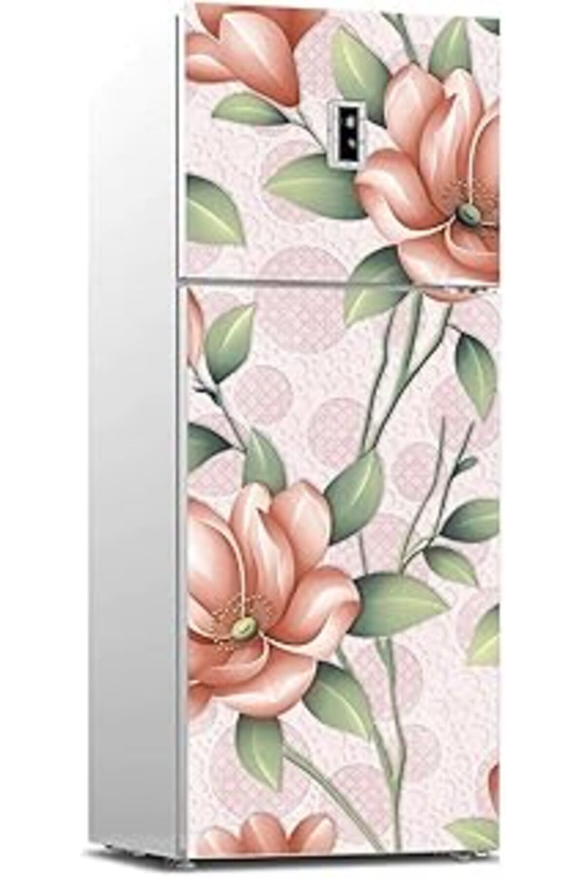 Karachil Buzdolabı Sticker Kaplama Dolap Kaplama Etiketi Çiçek Duvar Dekor