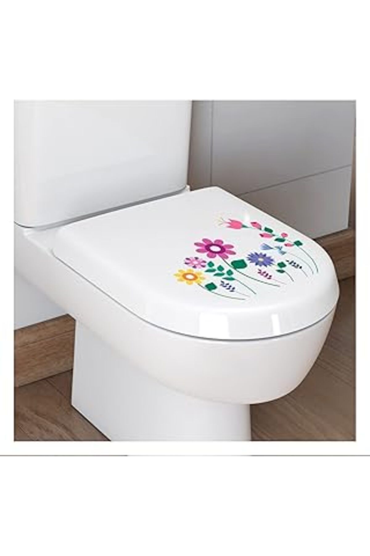 Karachil Artikel Çiçekler - 2 Klozet Sticker