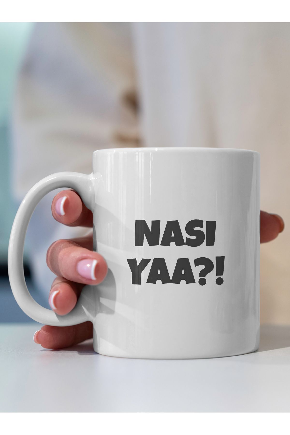 Ayabak Kupa Bardak - Nası Yaa? Yazılı Desenli Kupa Bardak - Hediyelik Kupa Bardak