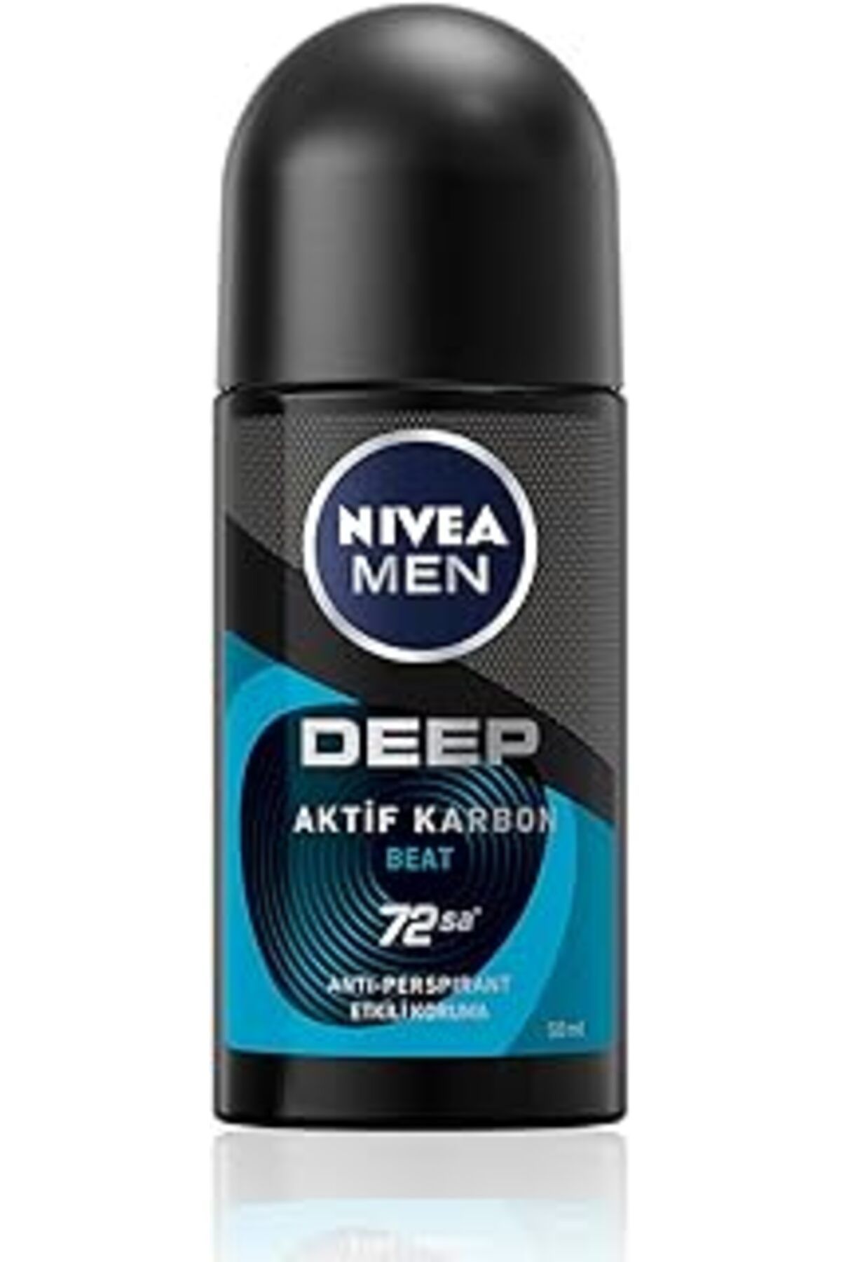 Qedii Men Erkek Roll-On Deodorant Deep Dimension Beat 50Ml, 72 Saat Anti-Perspirant Ter Koruması