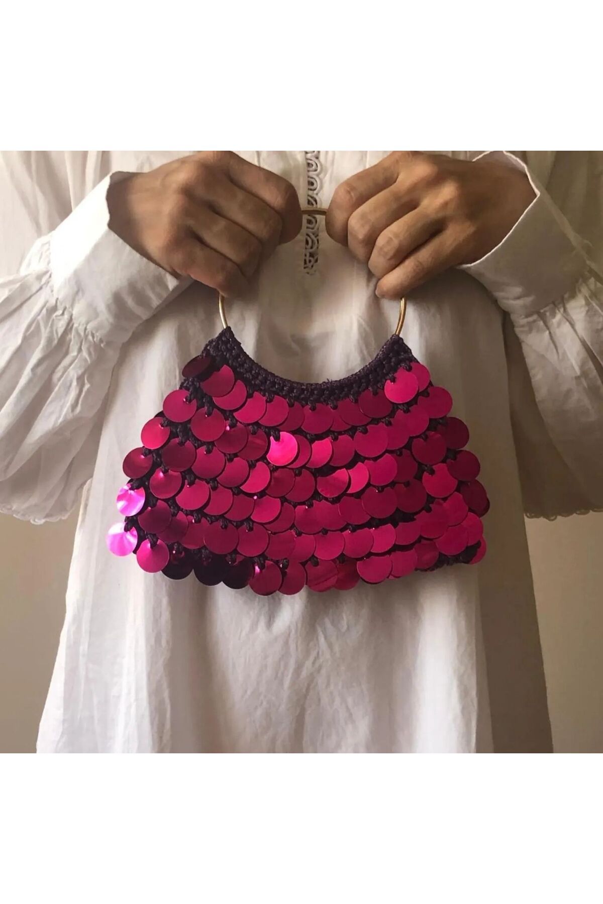 ByLily Pull, Payetli Çanta. Düğün, Nişan, Şık Geceler için İdeal