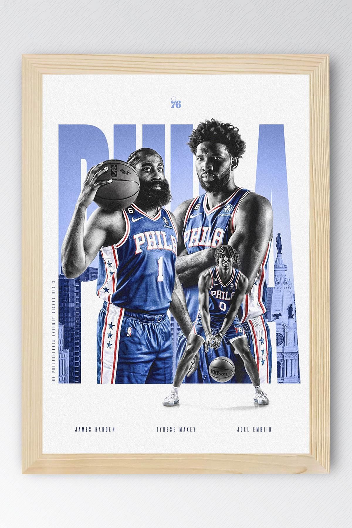 Saturn James Harden Çerçeveli Tablo - Basketbol NBA Posteri Tablo