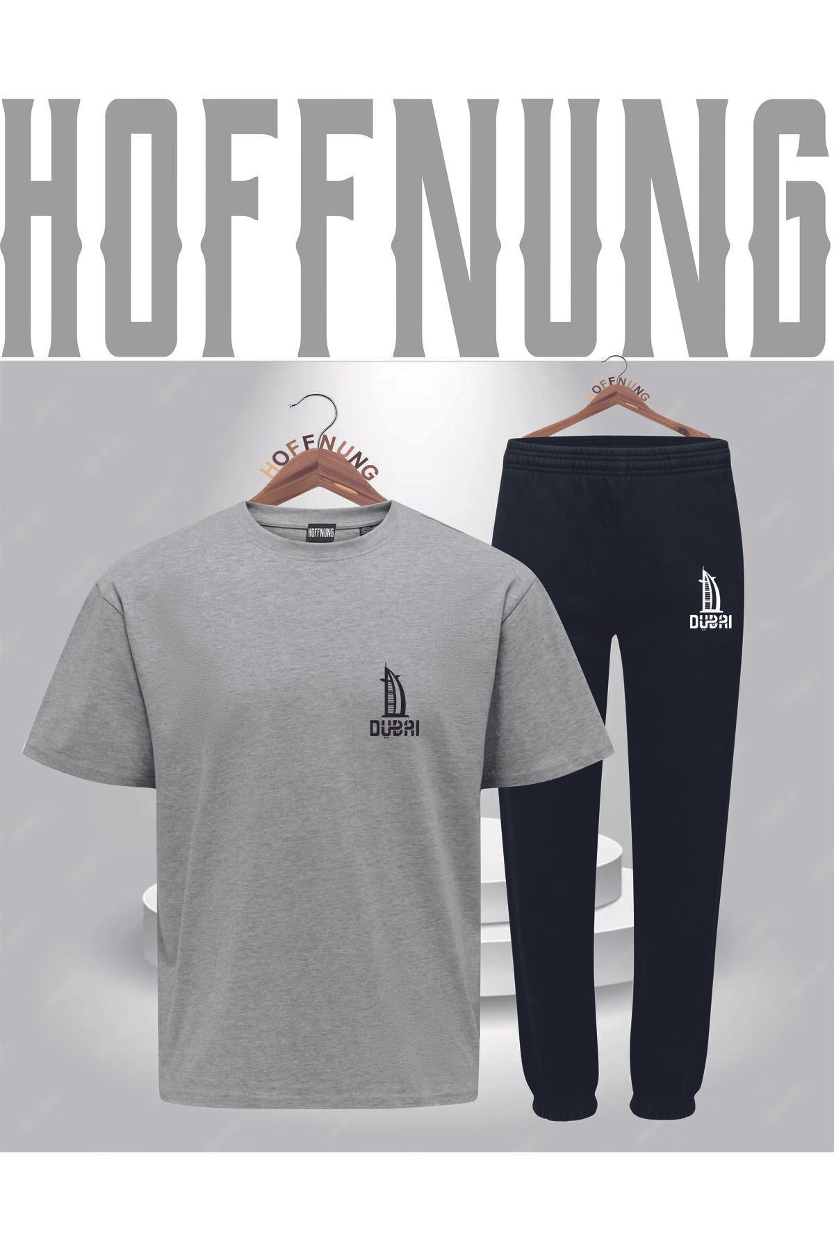 HOFFNUNG Full Pants Bubaı Burjslsrsb 1 Colour Baskılı Hoffnunf Full Pants Yazlık Takım