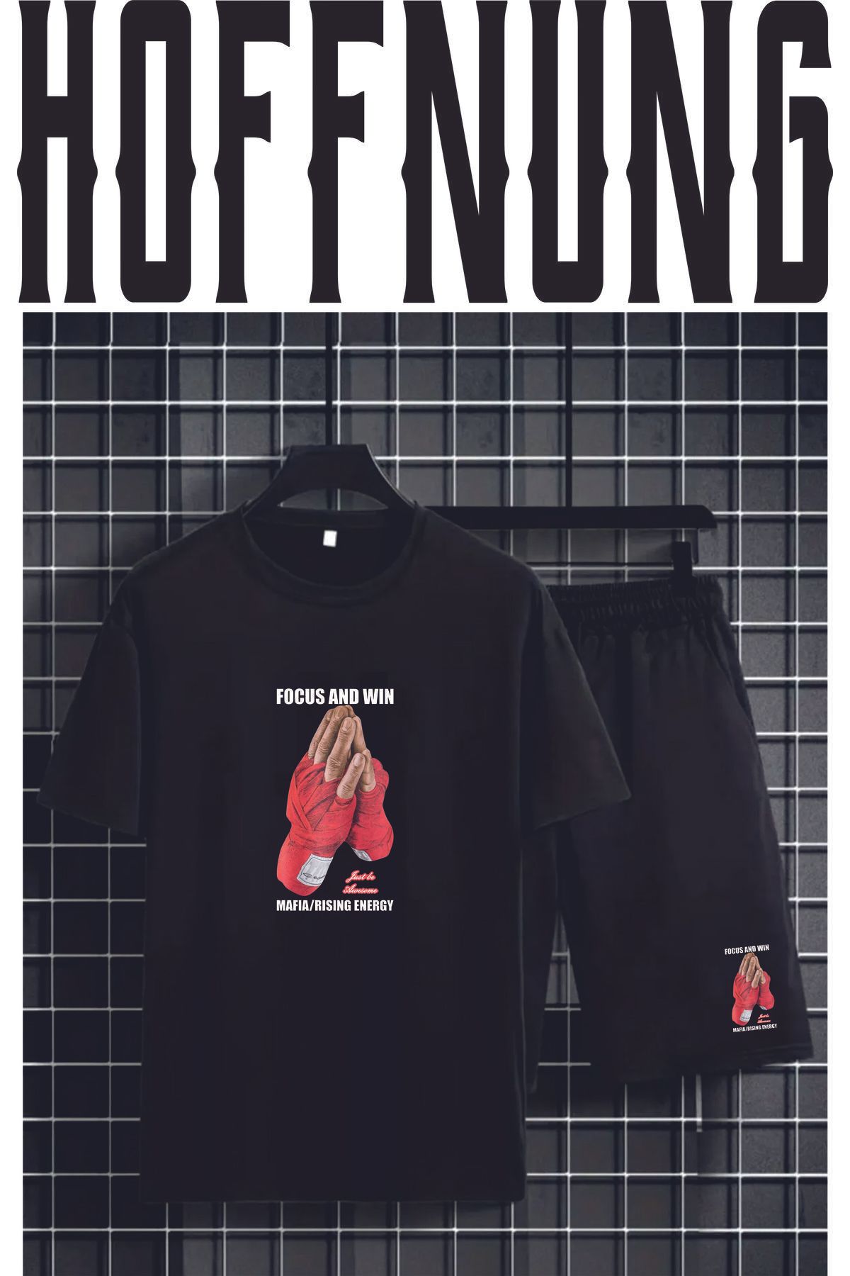 HOFFNUNG Full Shorts My Yenı Baskı Rust Renki Takım