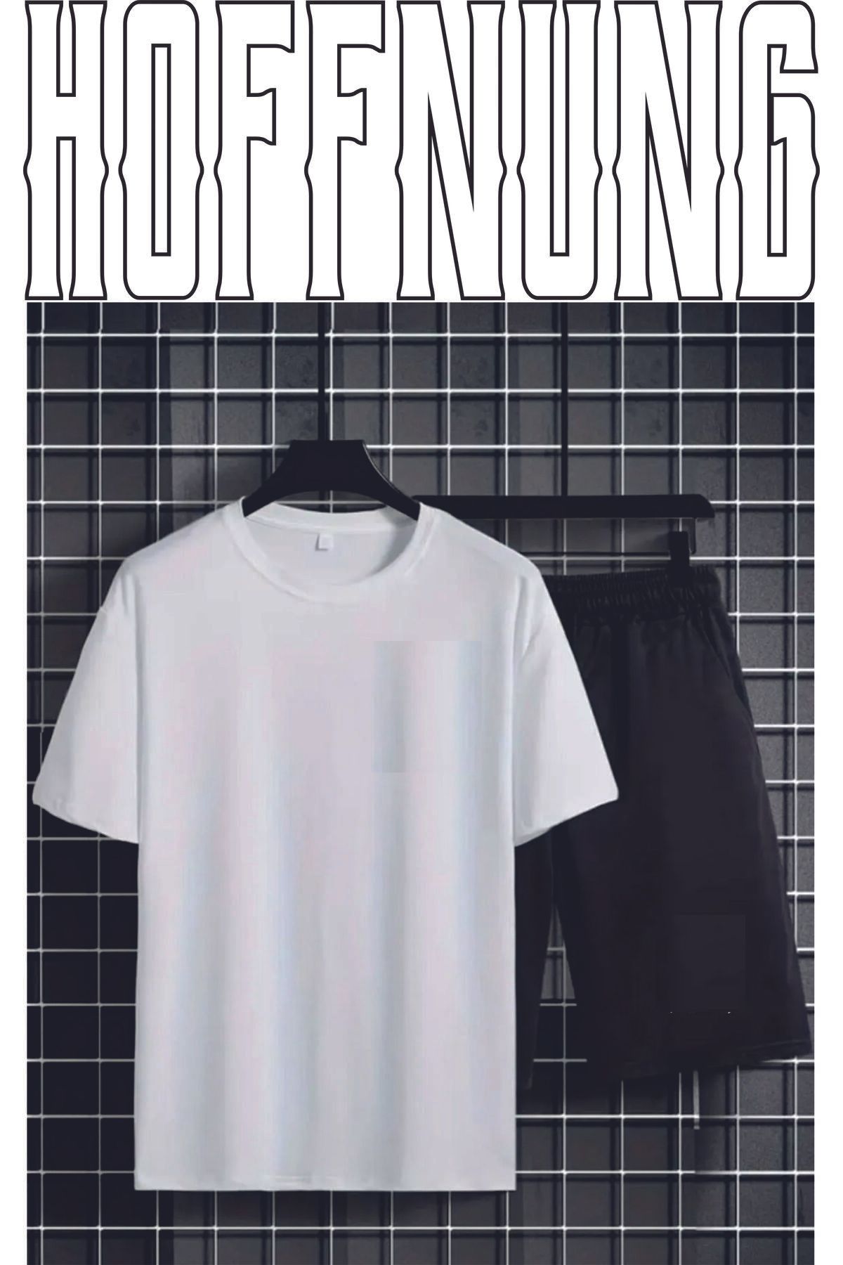 HOFFNUNG Full Shorts Takım Şort No Logo Goffnung Oversize Full Shorts