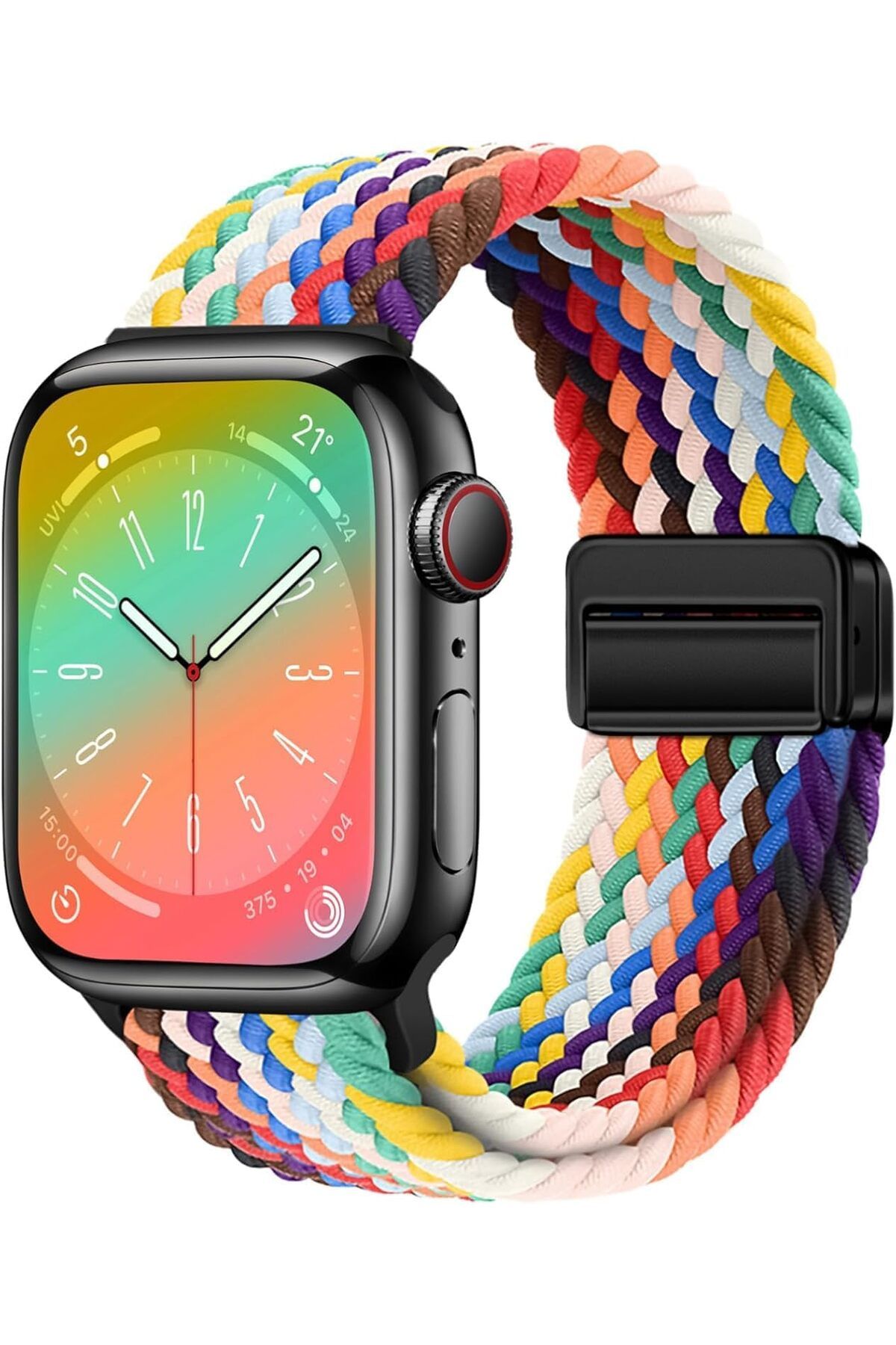 STOREMAX acelya Watch ile Uyumlu Metal Manyetik Tokalı Esnek ve Konforlu Örgü Kordon Kullanımı Kolay Kay