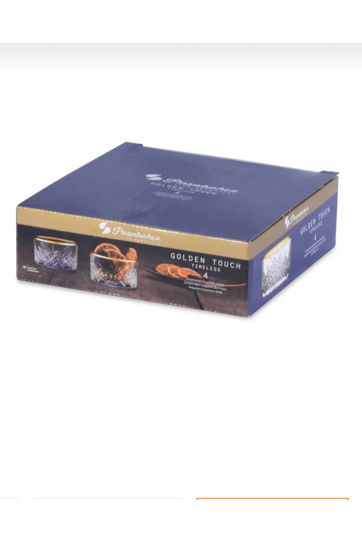 Paşabahçe timeless golden touch 6’lı kâse