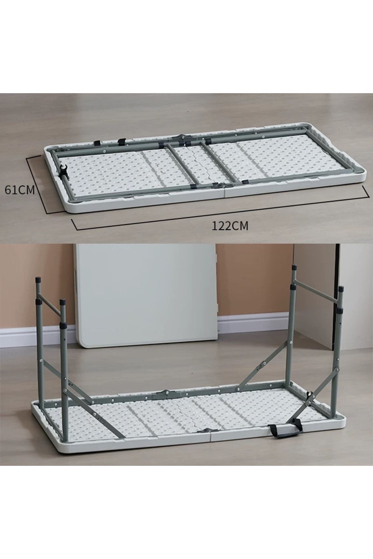 Living-Multi-Purpose Foldable Table with Handle – Rectangular Design 3
