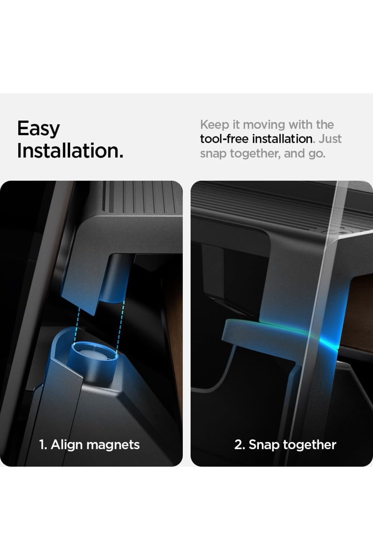 Spigen-Spigen Tesla Model 3 2021-2023 and Model Y Under Screen Centre Console Storage - Black Edition 7